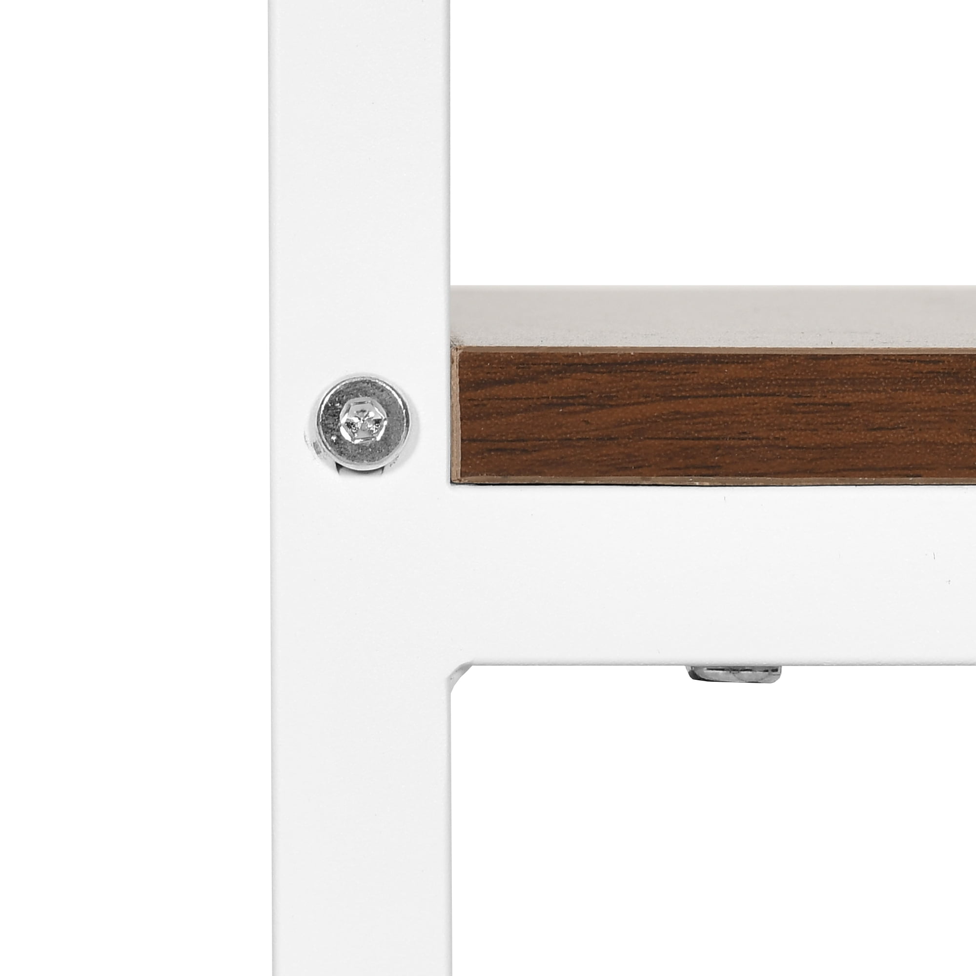 Uforic 55-75 Gallon Aquarium Stand with Power Outlets, Cabinet for Fish Tank Accessories Storage - Heavy Duty Metal Fish Tank Stand, 865LBS Capacity, White & Walnut - Image 9