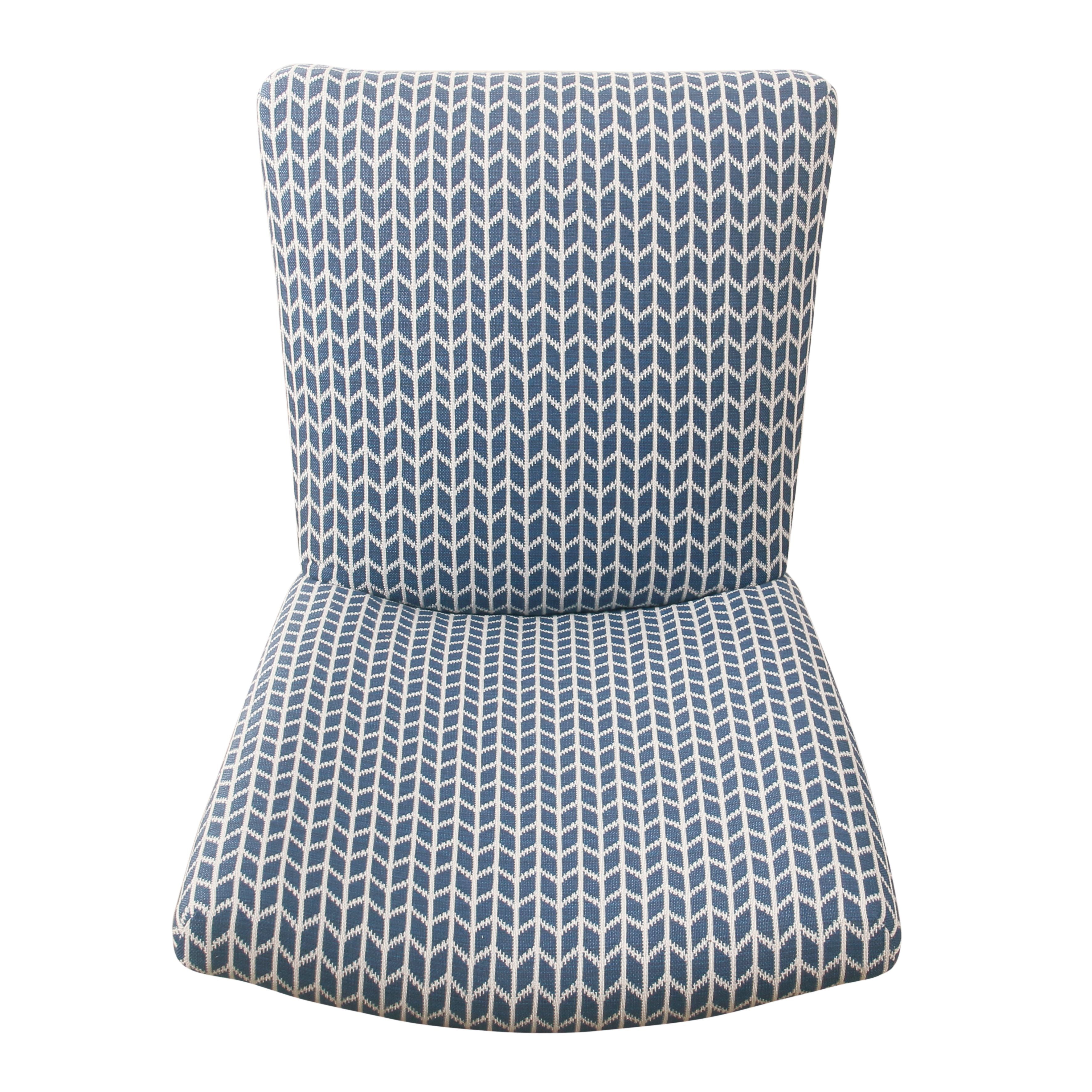 HomePop Classic Parsons Dining Chair - Blue Geometric (Set of 2) - Image 8