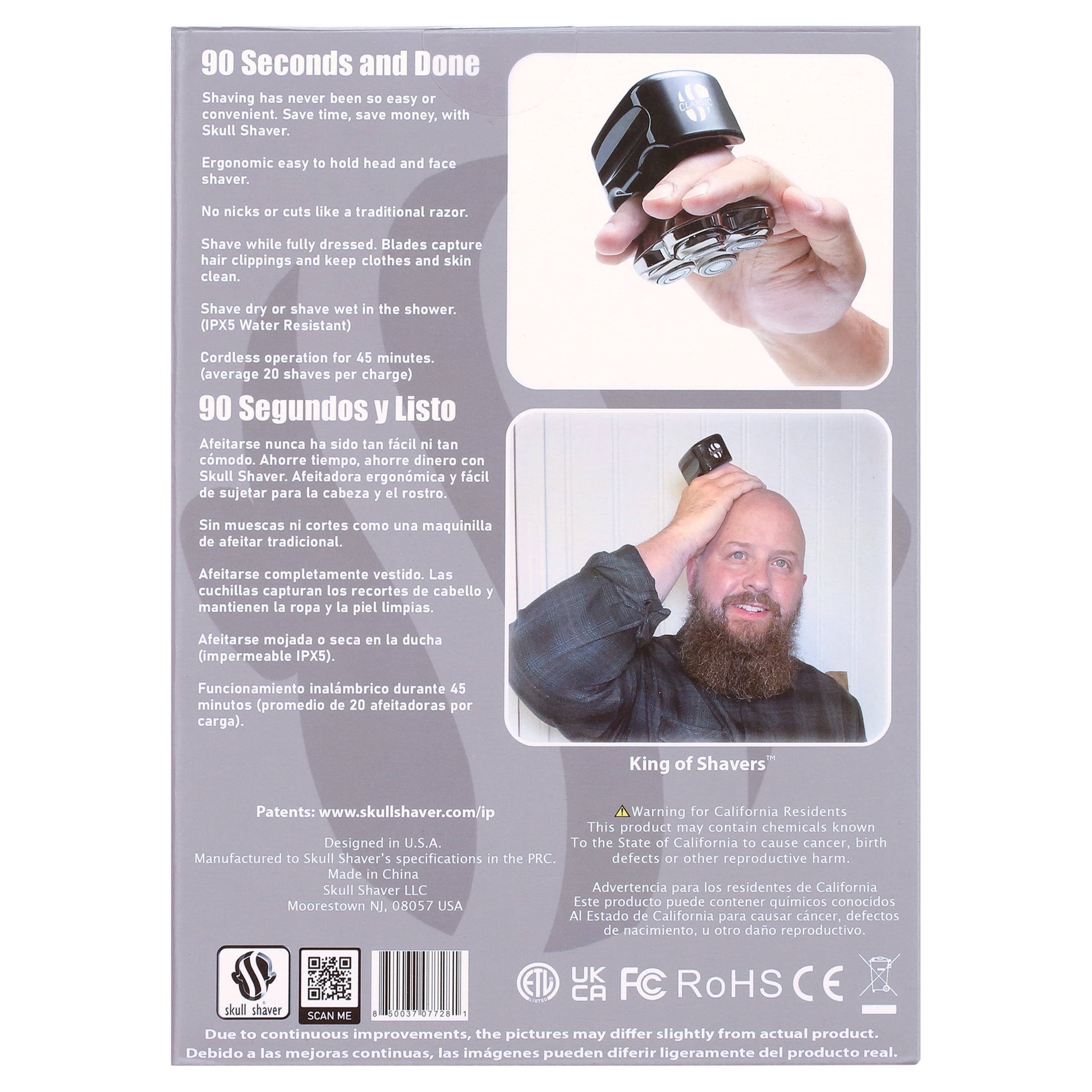 Skull Shaver Classic Electric Head and Face Shaver - Image 4