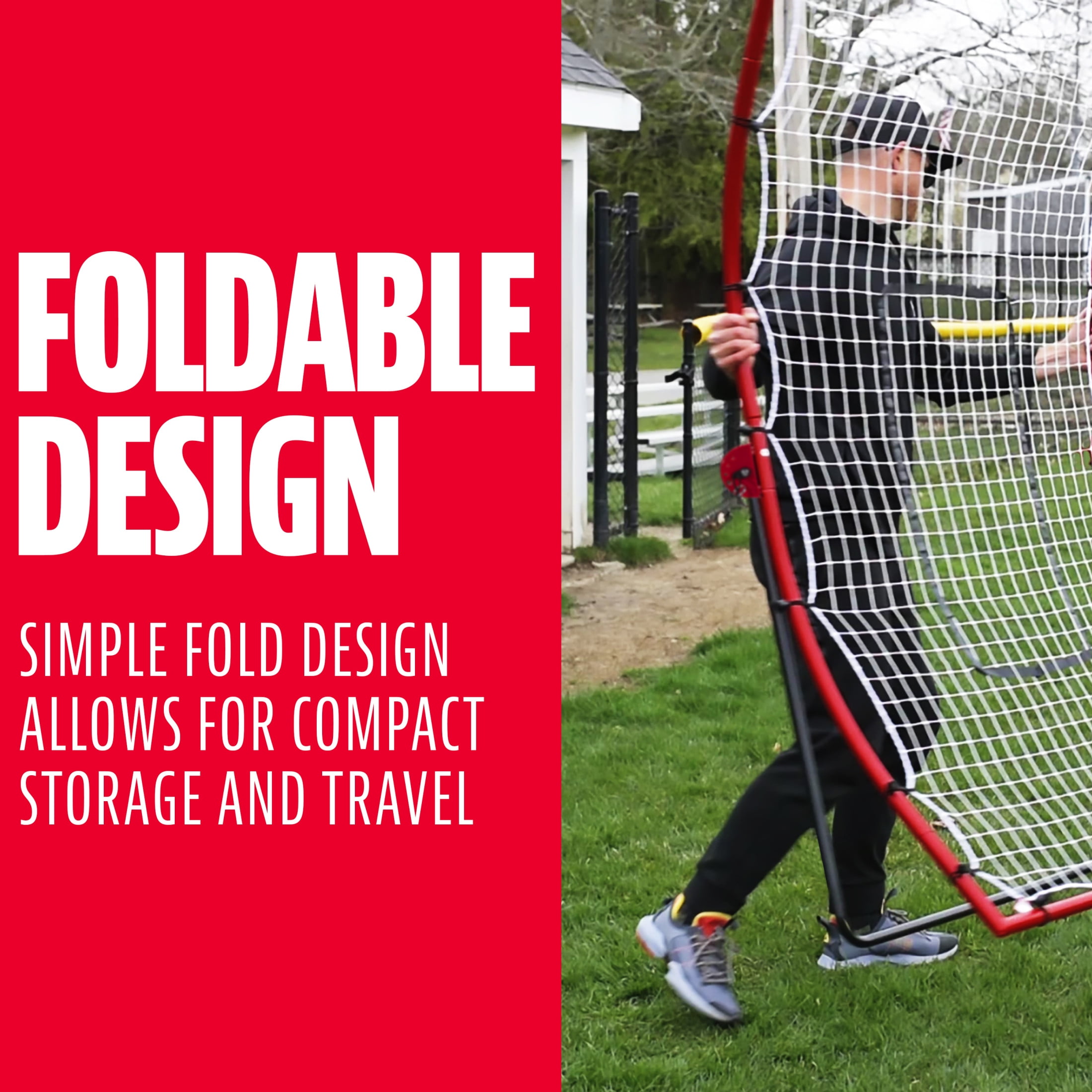 Franklin Sports MLB Baseball Rebounder + Pitchback Net - 68" x 44" - Image 6