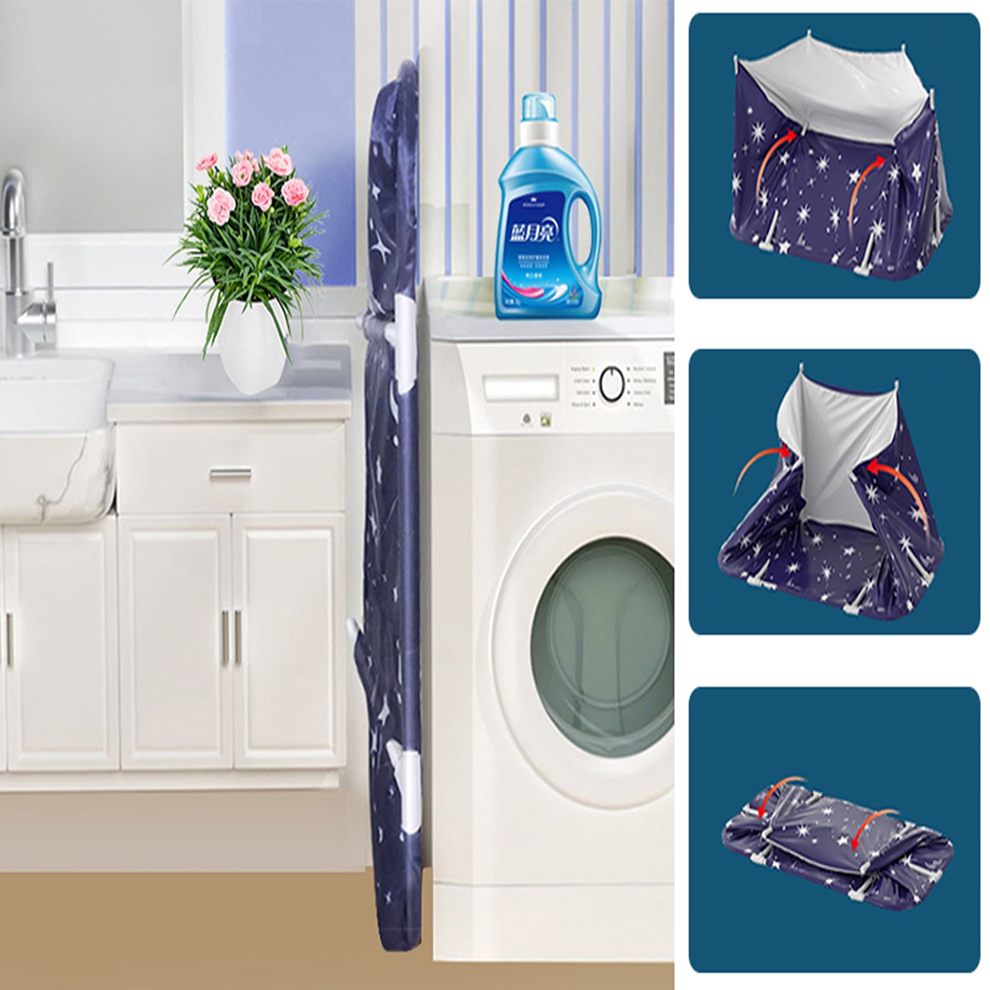 SLLINGLUO 47in Portable Foldable Bathtub for Adult, Family Bathroom Spa Tub, Hot Bath Ice Bath - Image 5