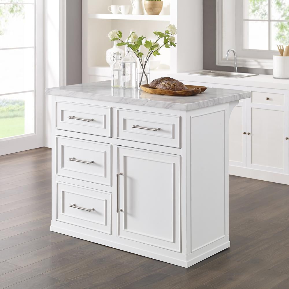 Crosley Furniture Cutler Faux Marble Top Kitchen Island - Image 17
