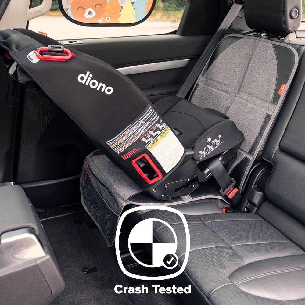 Diono Ultra Mat Car Seat Protector, Crash Tested, Water Resistant, Gray - Image 7
