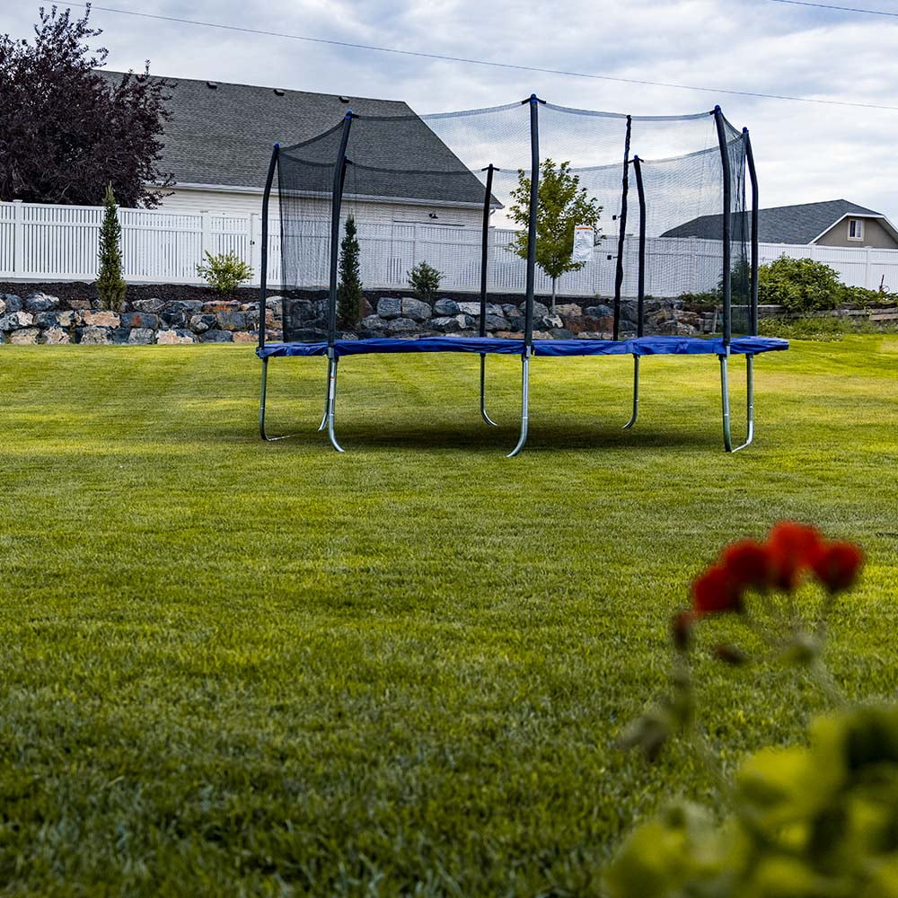 Skywalker Trampolines 14ft Square Trampoline with Enclosure – Blue - Image 7