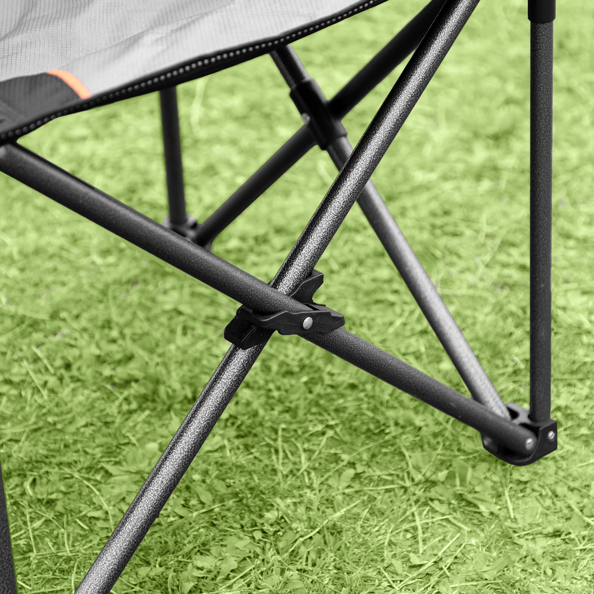 Summit Living Padded Camping Chair with Cooler Bag, Black - Image 7