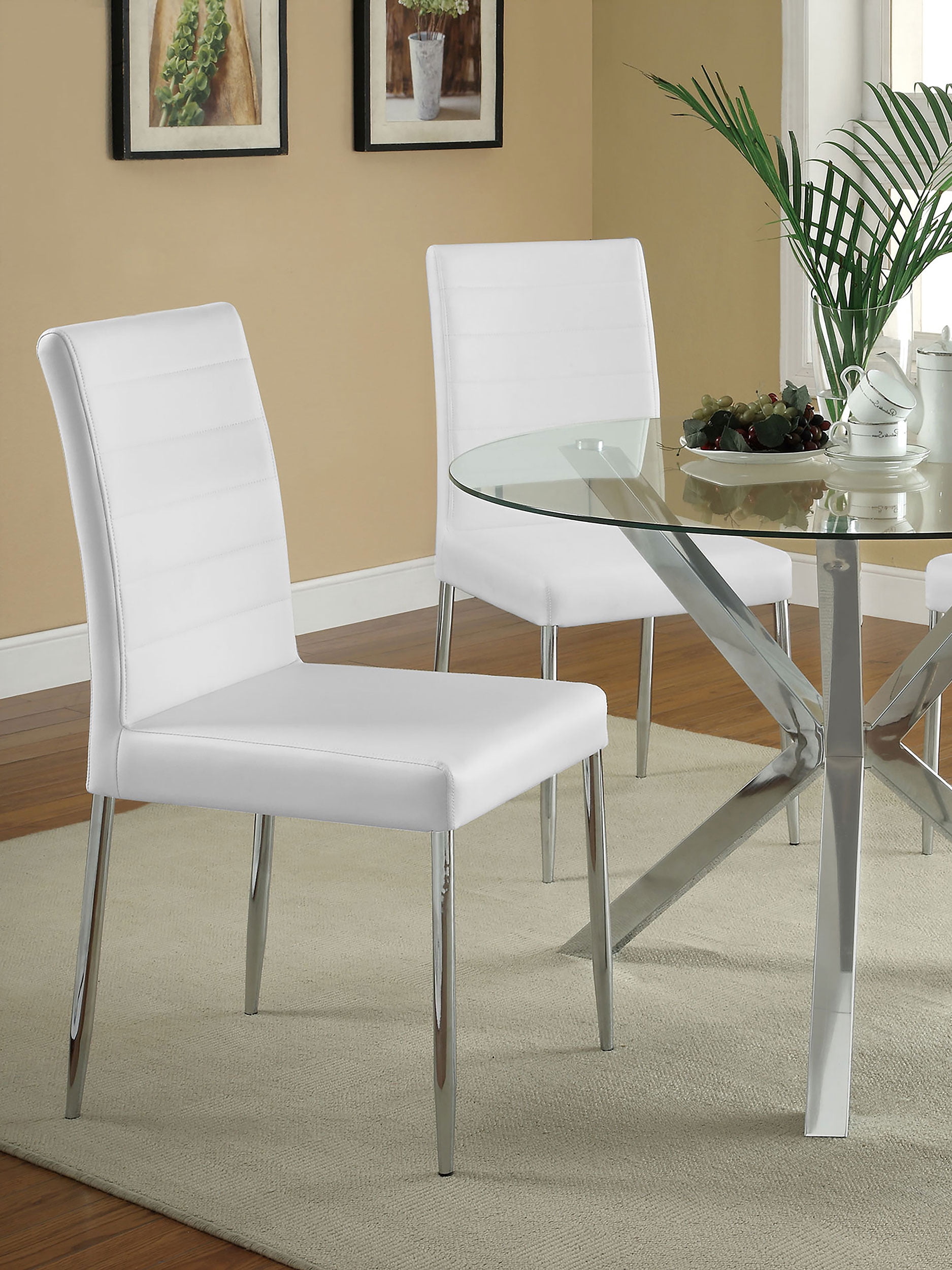 Maston Upholstered Dining Side Chair White (Set of 4) - Image 2