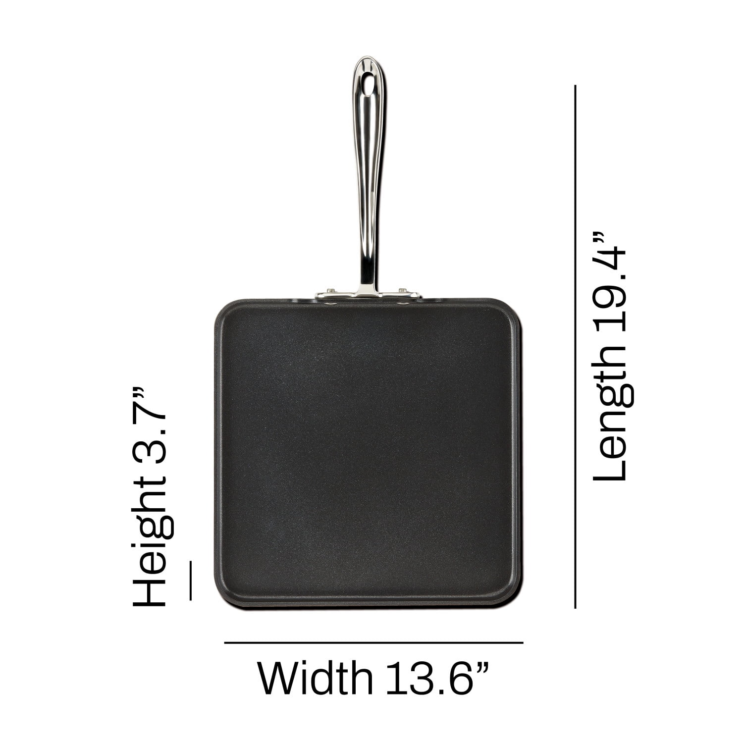 All-Clad HA1 Hard Anodized Nonstick Cookware, Square Griddle, 11 inch - Image 8