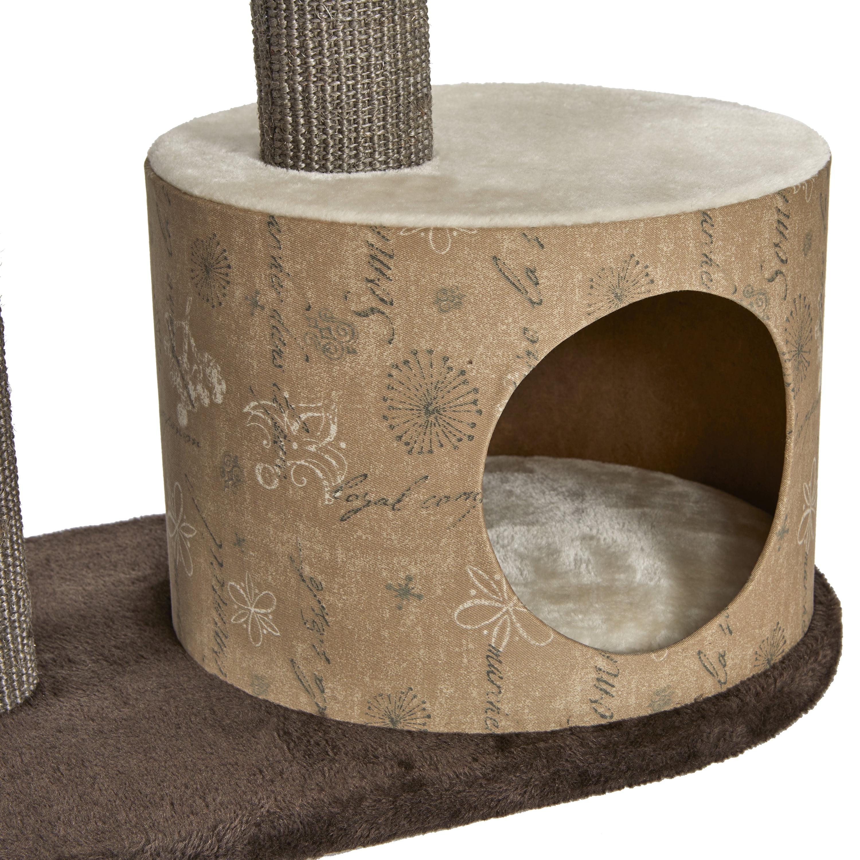 35-Inch Feline Nuvo "Cove" Fashionable Cat Tree & Cat Condo with Removable Lounging Cat Bed - Image 2