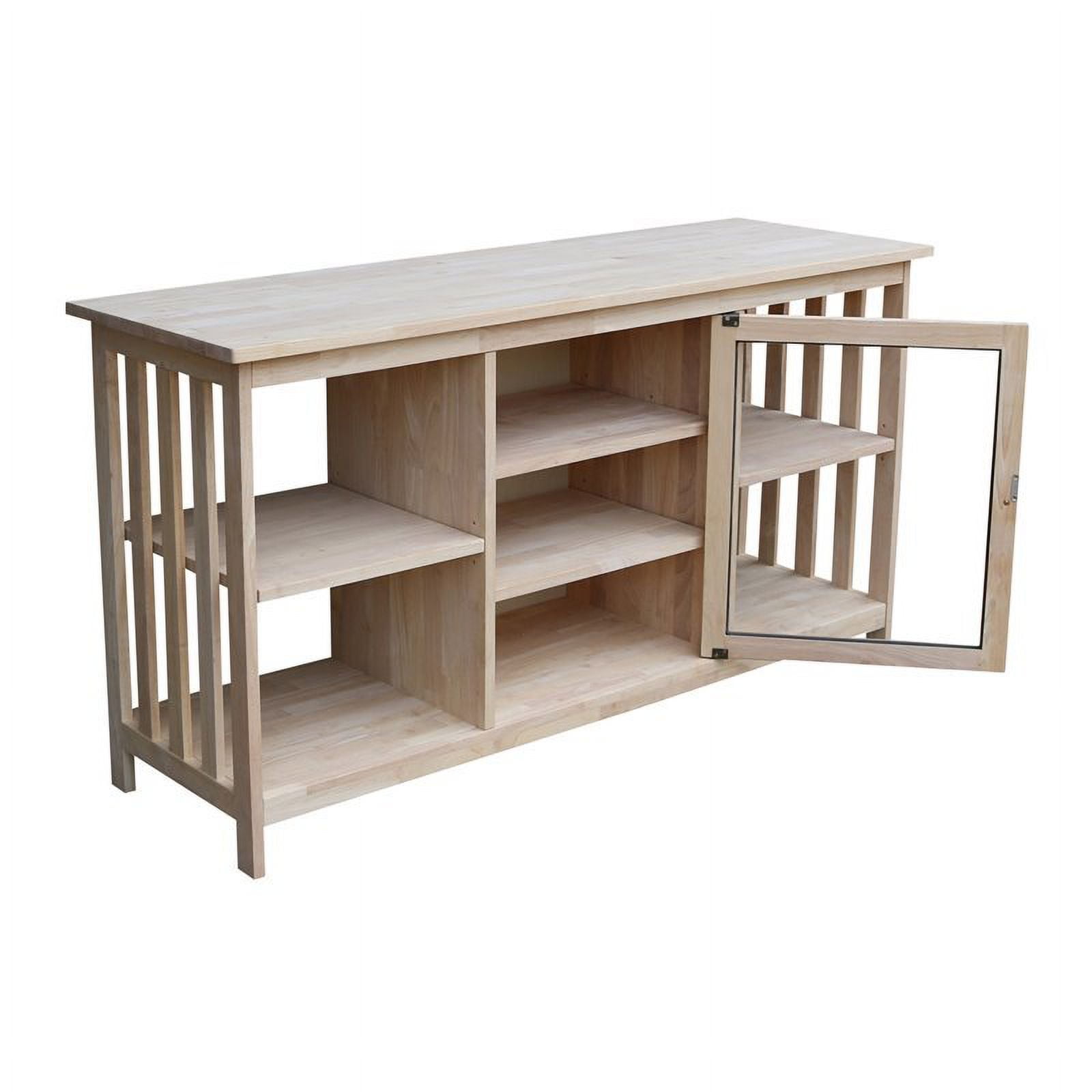 International Concepts Solid Wood Mission Entertainment Stand - Image 4