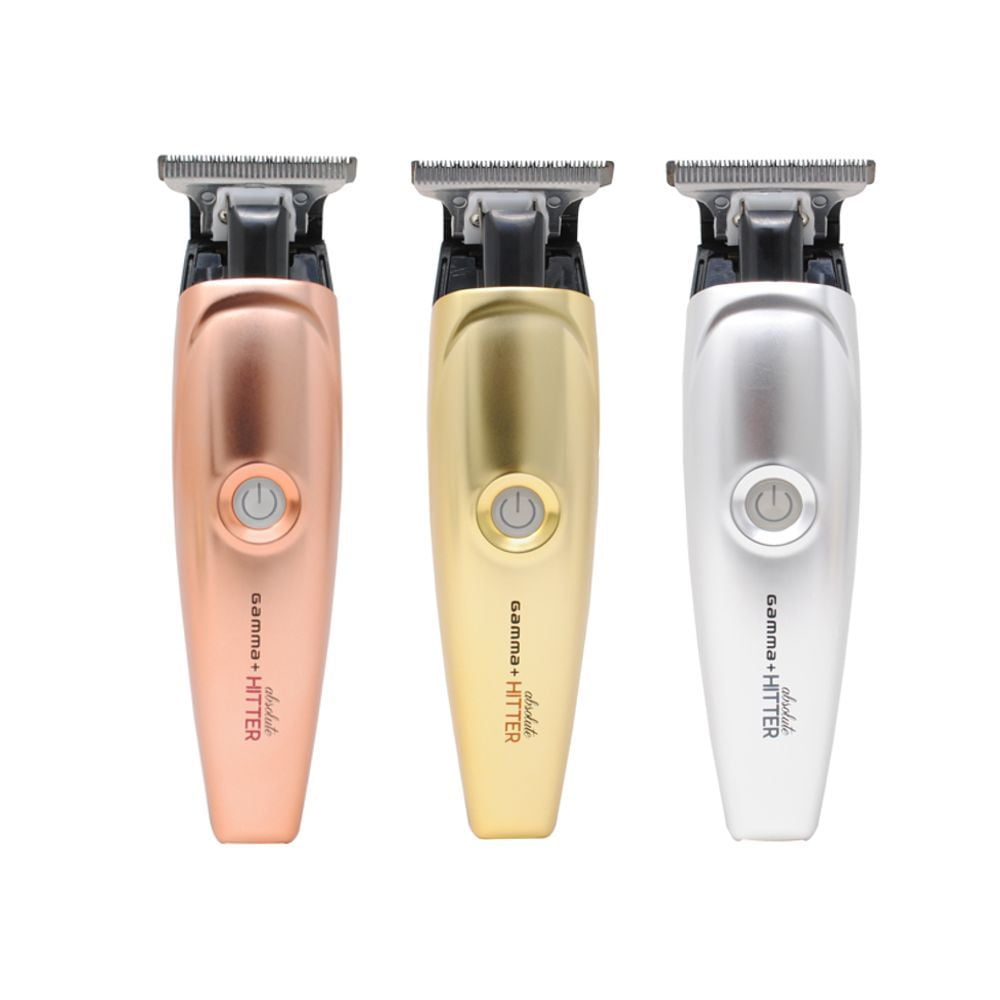 GAMMA+ Absolute Hitter Cordless Hair Trimmer, Modular Body Lids, Matte Chrome, Gold, Rose Gold - Image 6