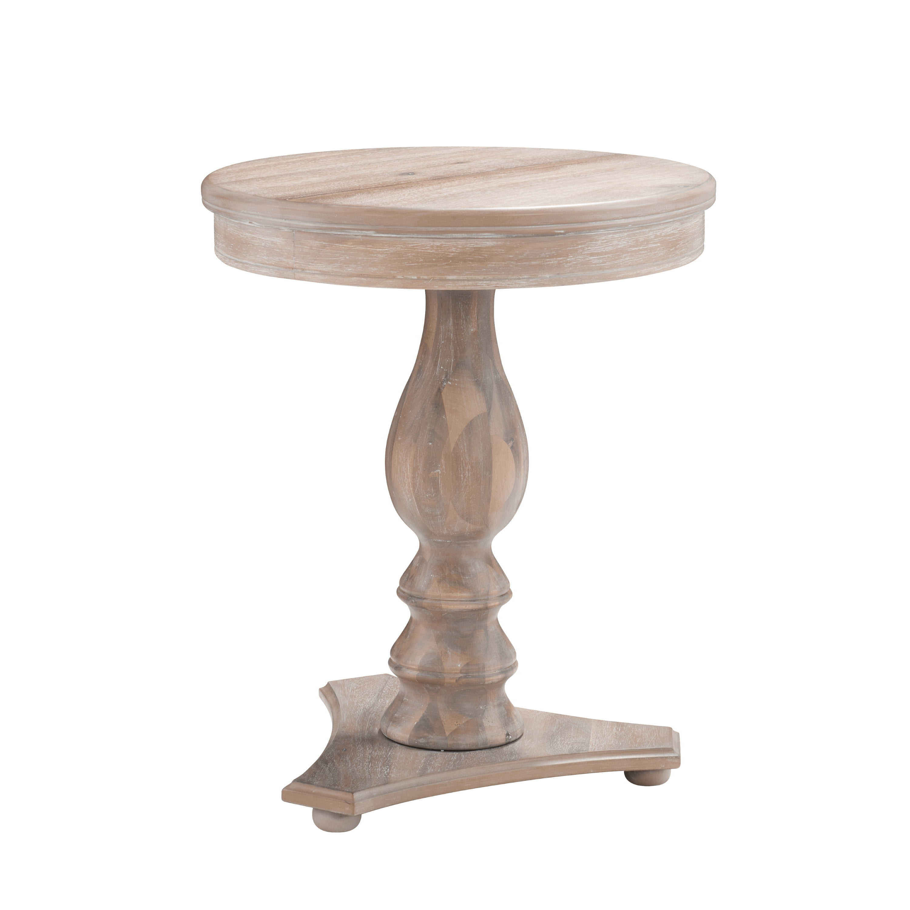 Powell Stanton Pedestal Accent Side Table, Natural - Image 10