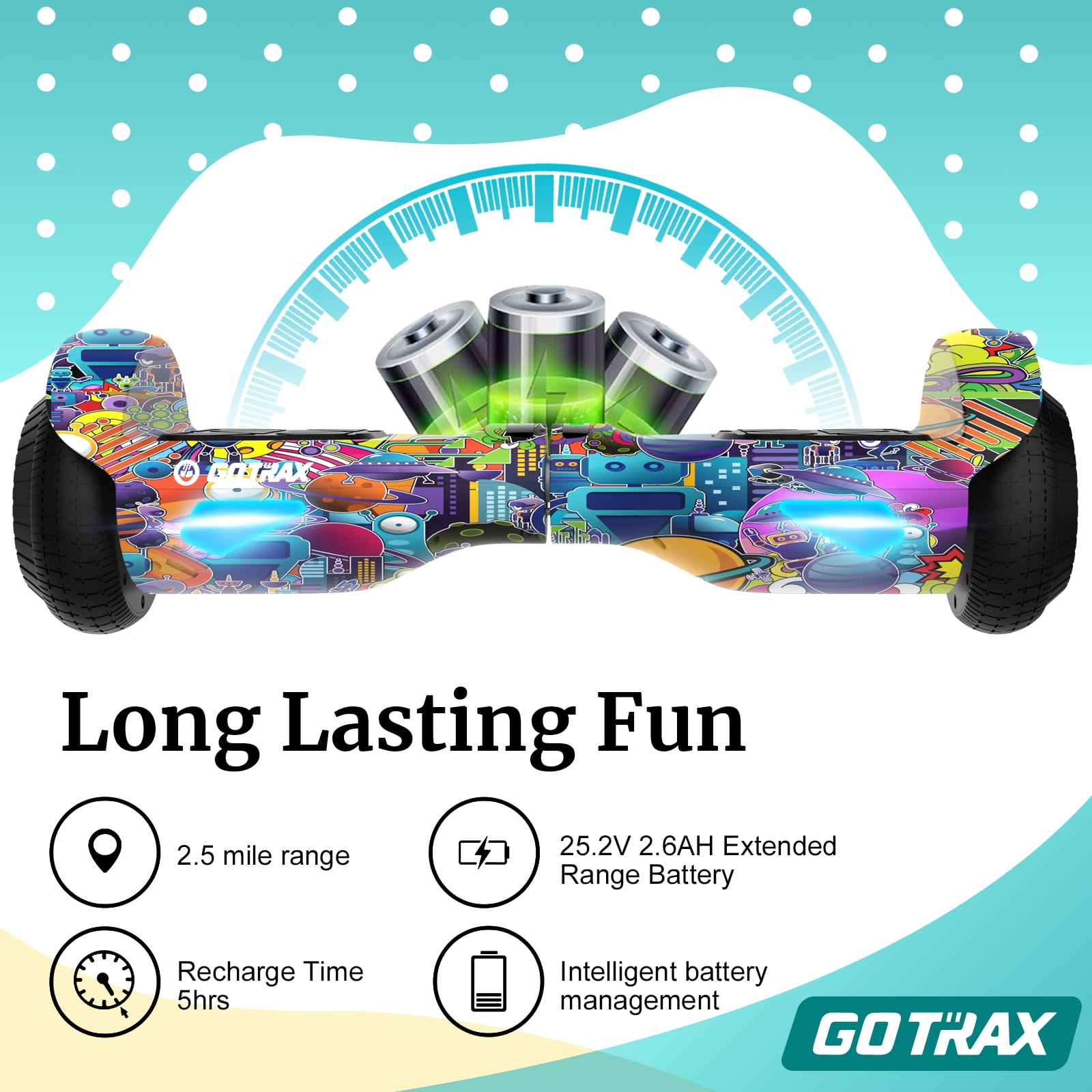 Gotrax Edge Hoverboard for Kids Adults, Offshore Hoverboard, New Color - Image 3