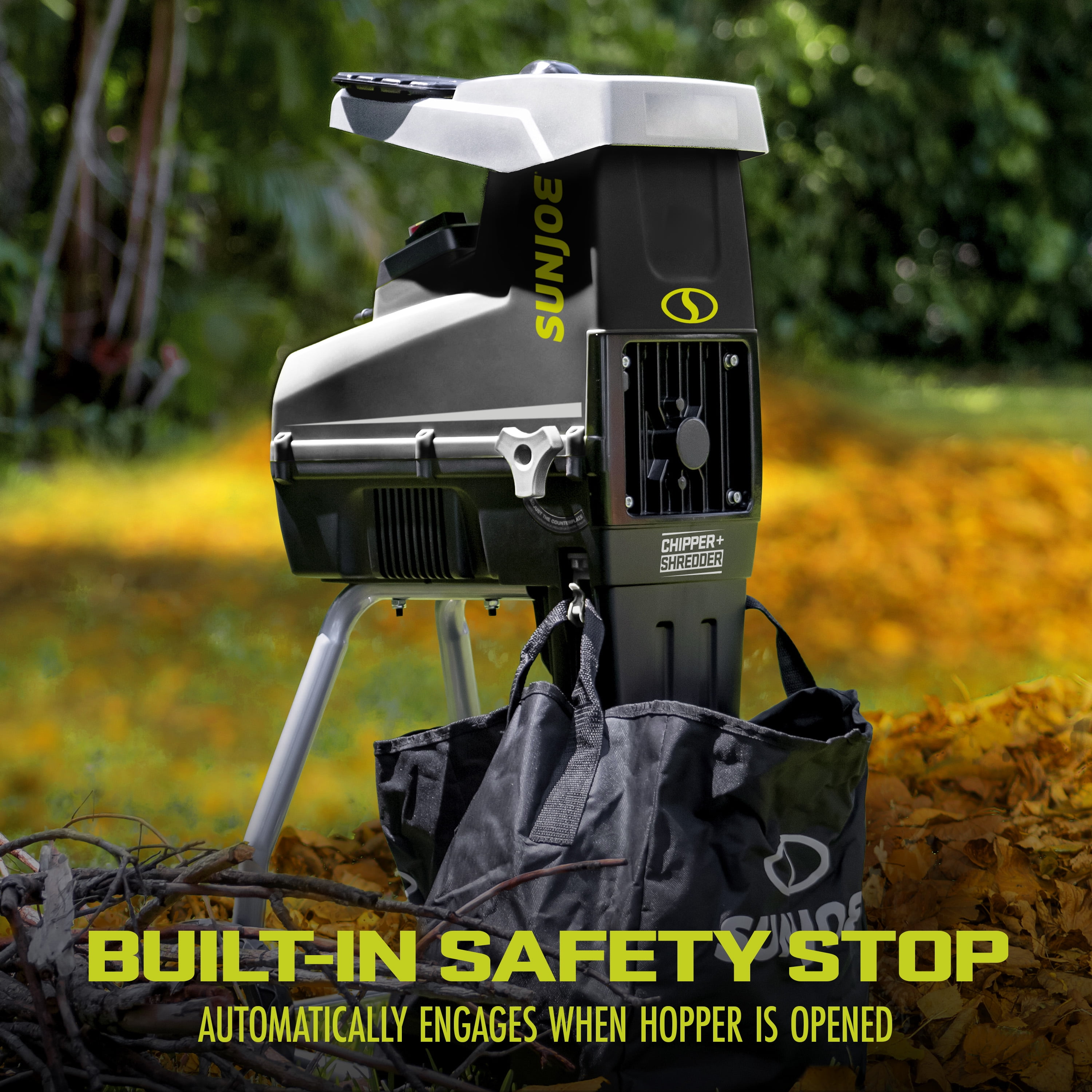 Sun Joe Silent Wood Chipper Shredder, 15 Amp Machine with 1.7" Cutting Diameter, CJ603E - Image 11