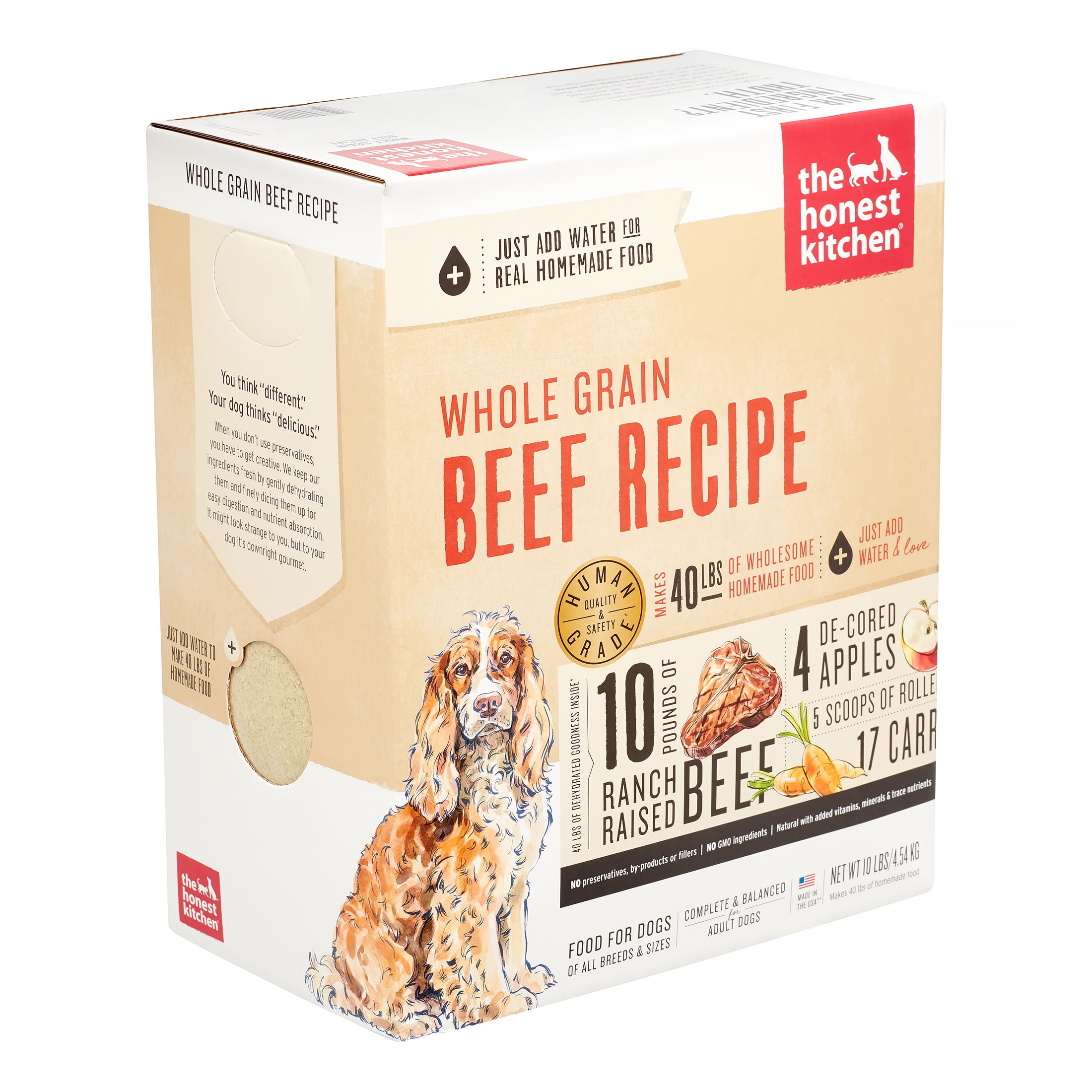 The Honest Kitchen Verve: Natural Human Grade Dehydrated Dog Food, Beef & Organic Grains, 10 lbs (Makes 40 lbs) - Image 2