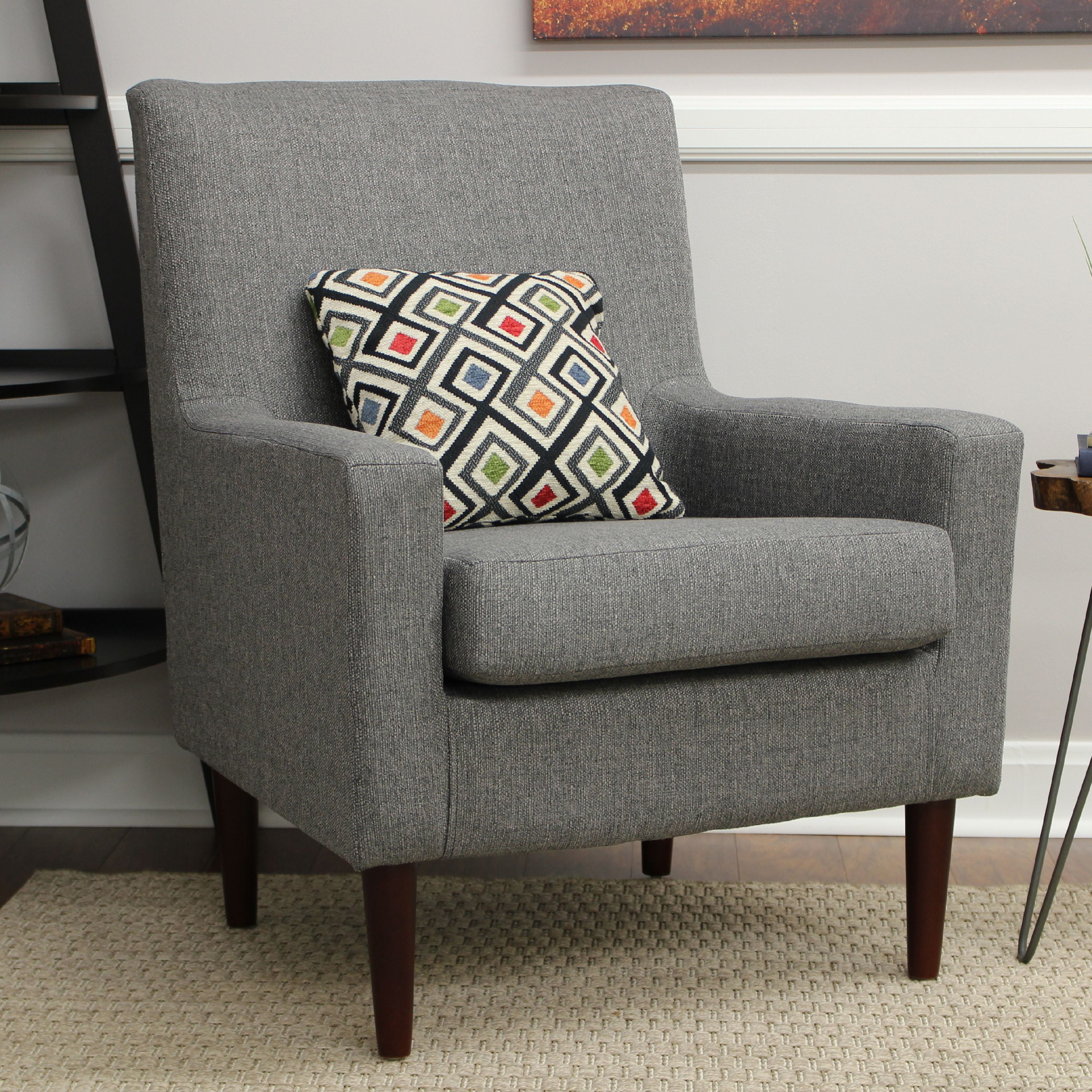 Fox Hill Trading Emma Lounge Chair, Gray - Image 3