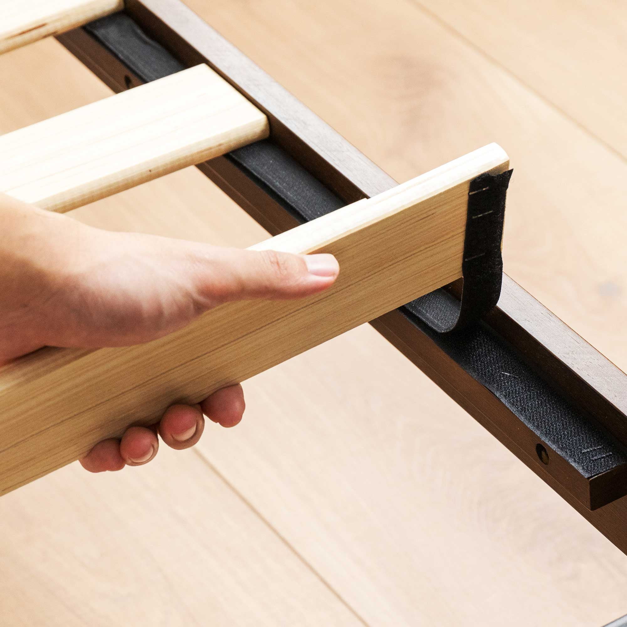 Best Price Mattress Asher 14" Bamboo Wood Platform Bed with Wooden Slats, Coffee, Queen - Image 6