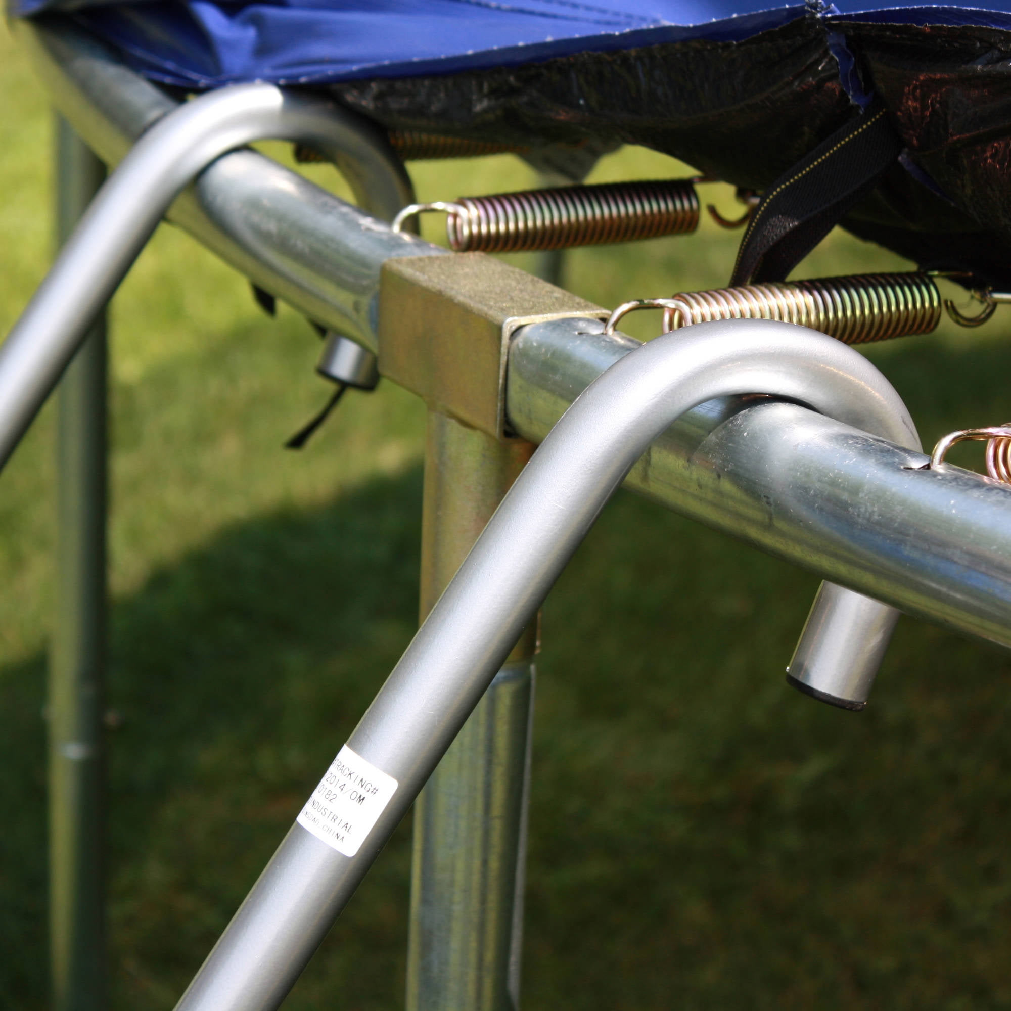 Skywalker Trampolines Wide-Step Ladder & Shoe Bag Kit - 2-Rung Blue Accessory, 275lb Capacity, Fits 4" Rails - Image 2