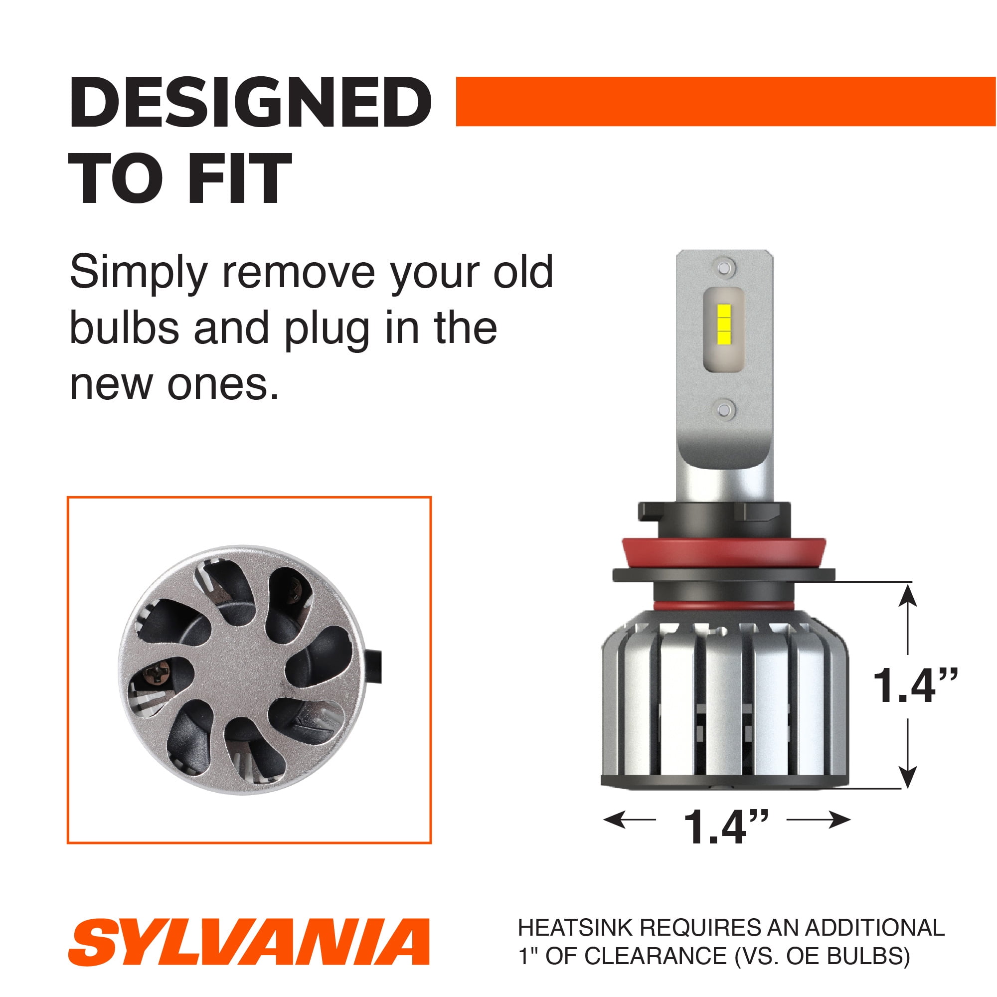Sylvania H11 LED Fog Light and Powersport Bulb - 2 Pack, Compatible with Multiple Cars - Image 6