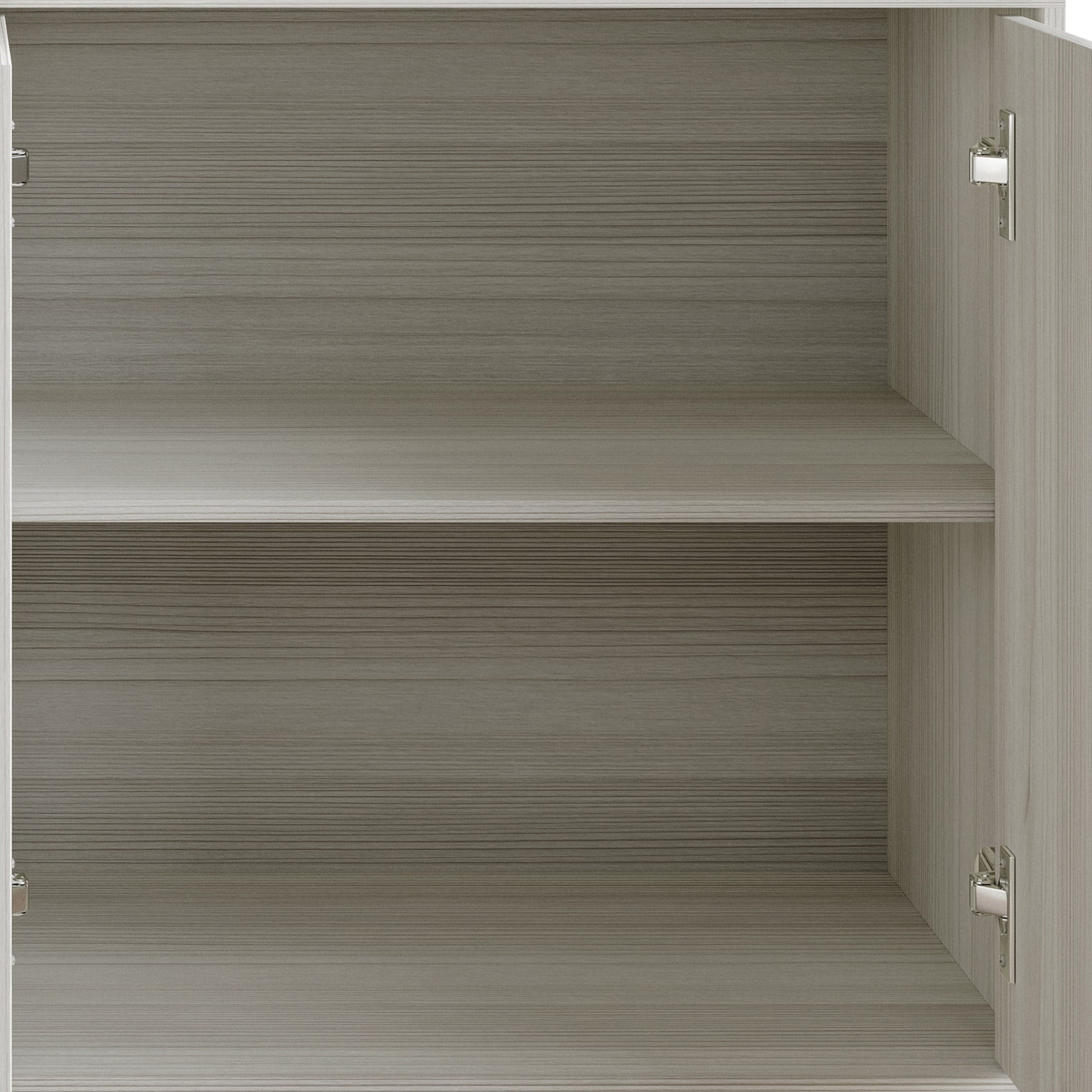 Castle Place Modern Sideboard Buffet Cabinet, Light Grey - Image 8