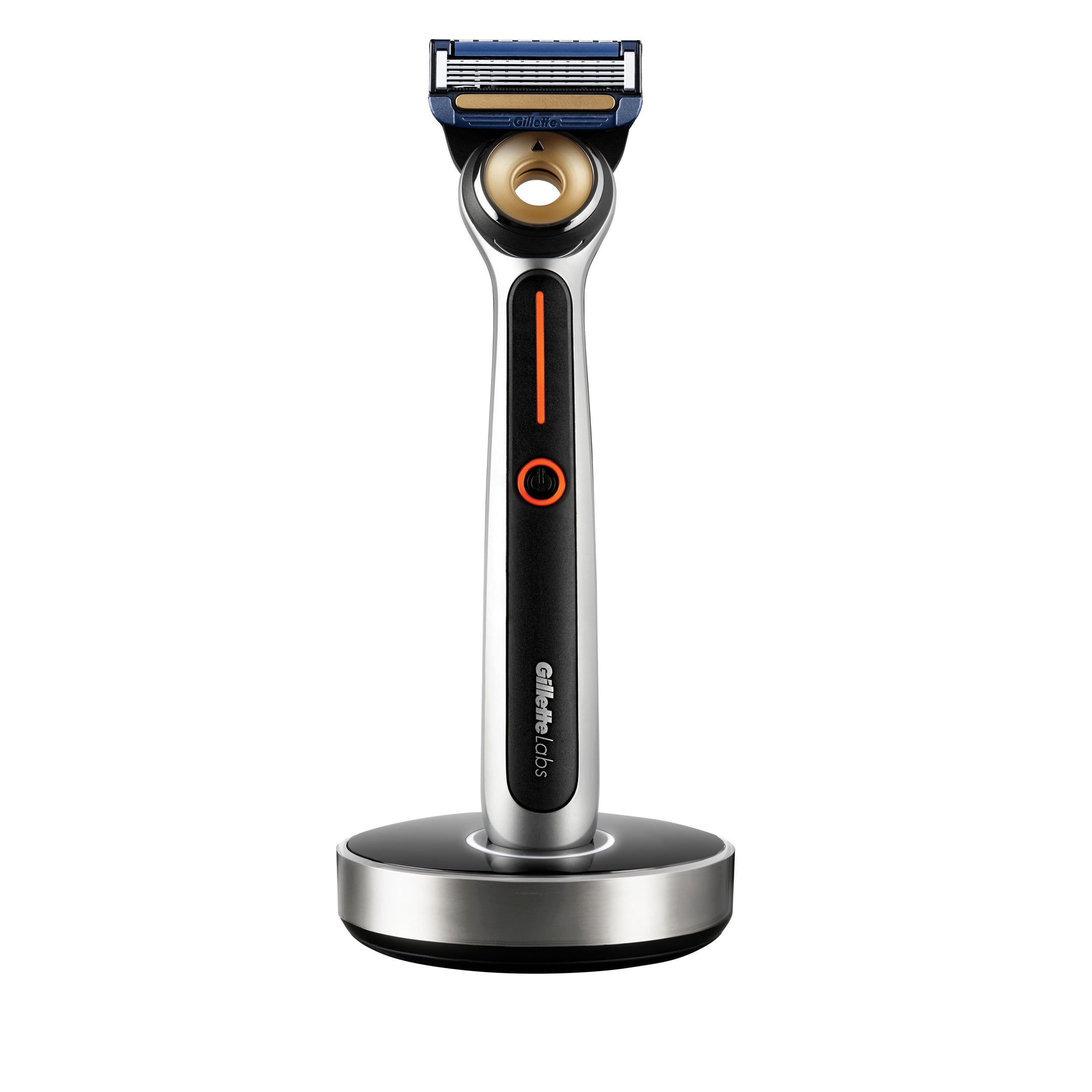 Gillette Labs Men's Heated Razor Starter Kit - 1 Handle, 2 Blade Refills, 1 Charging Dock, Black - Image 7