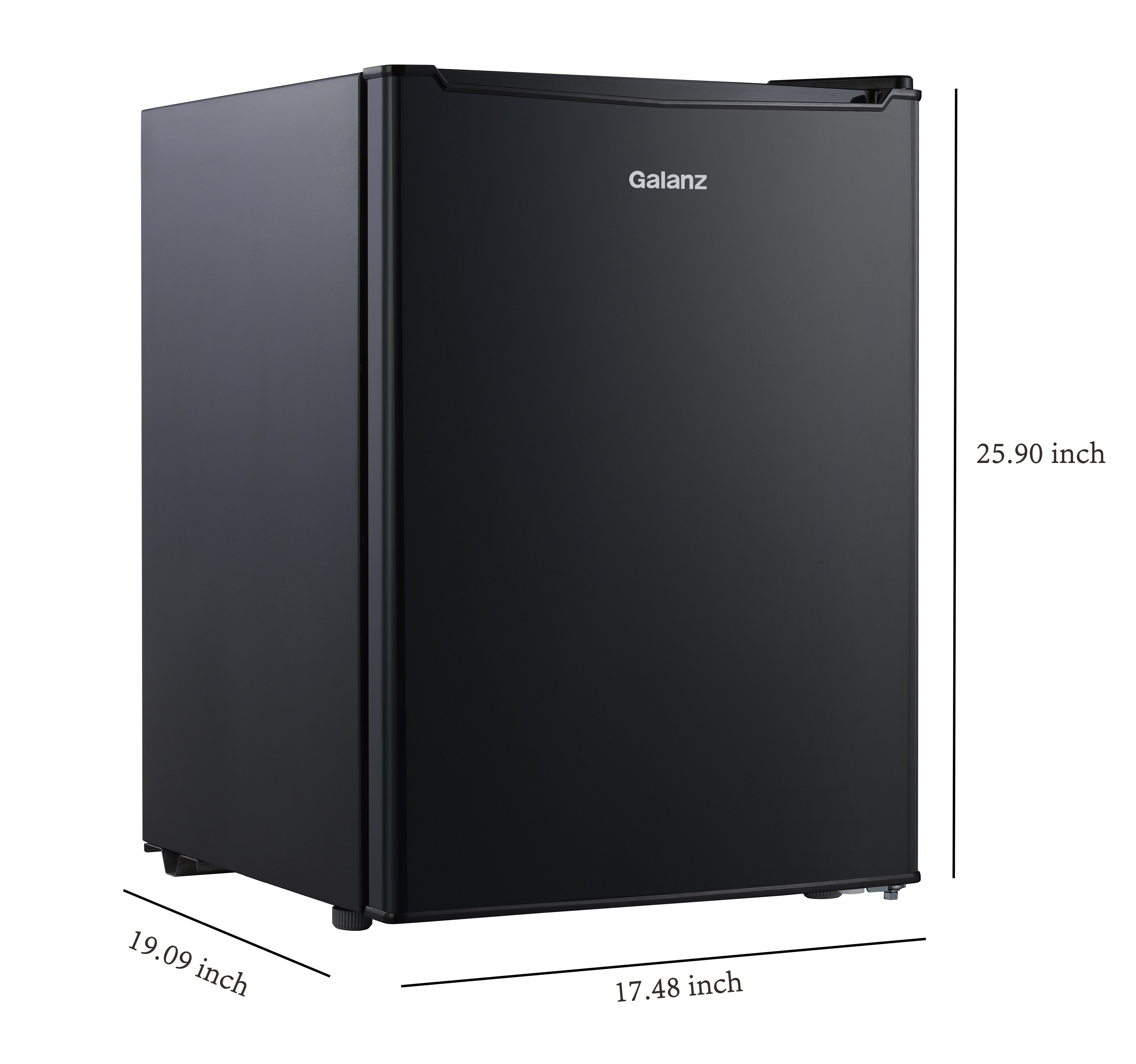 Galanz 2.5 Cu ft One Door Fridge, Black Estar, New - Image 8