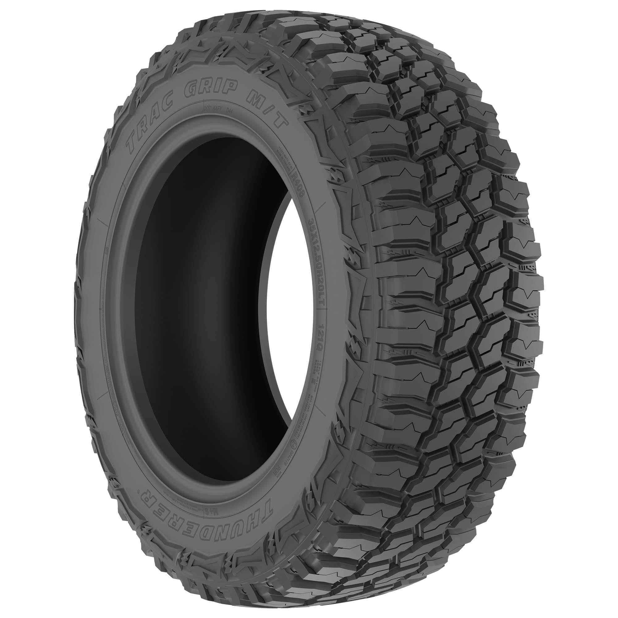 Thunderer Trac Grip M/T R408 Mud Terrain 35X12.50R17 121Q E Light Truck Tire - Image 4
