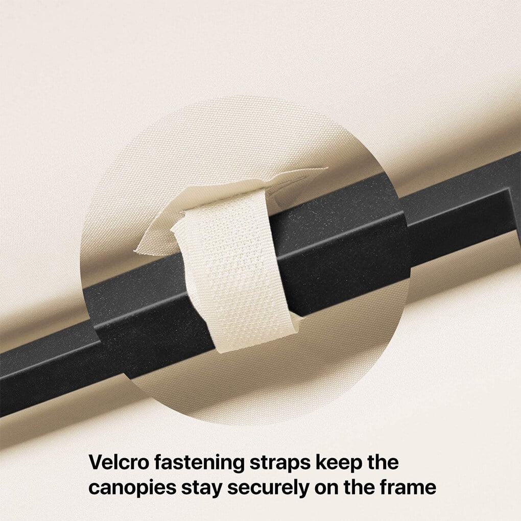 KIKIO 10' x 10' Top Replacement Cover for outdoor canopy,Gazebo Replacement Canopy Top,Patio CoverGarden Roof Tent - Image 5