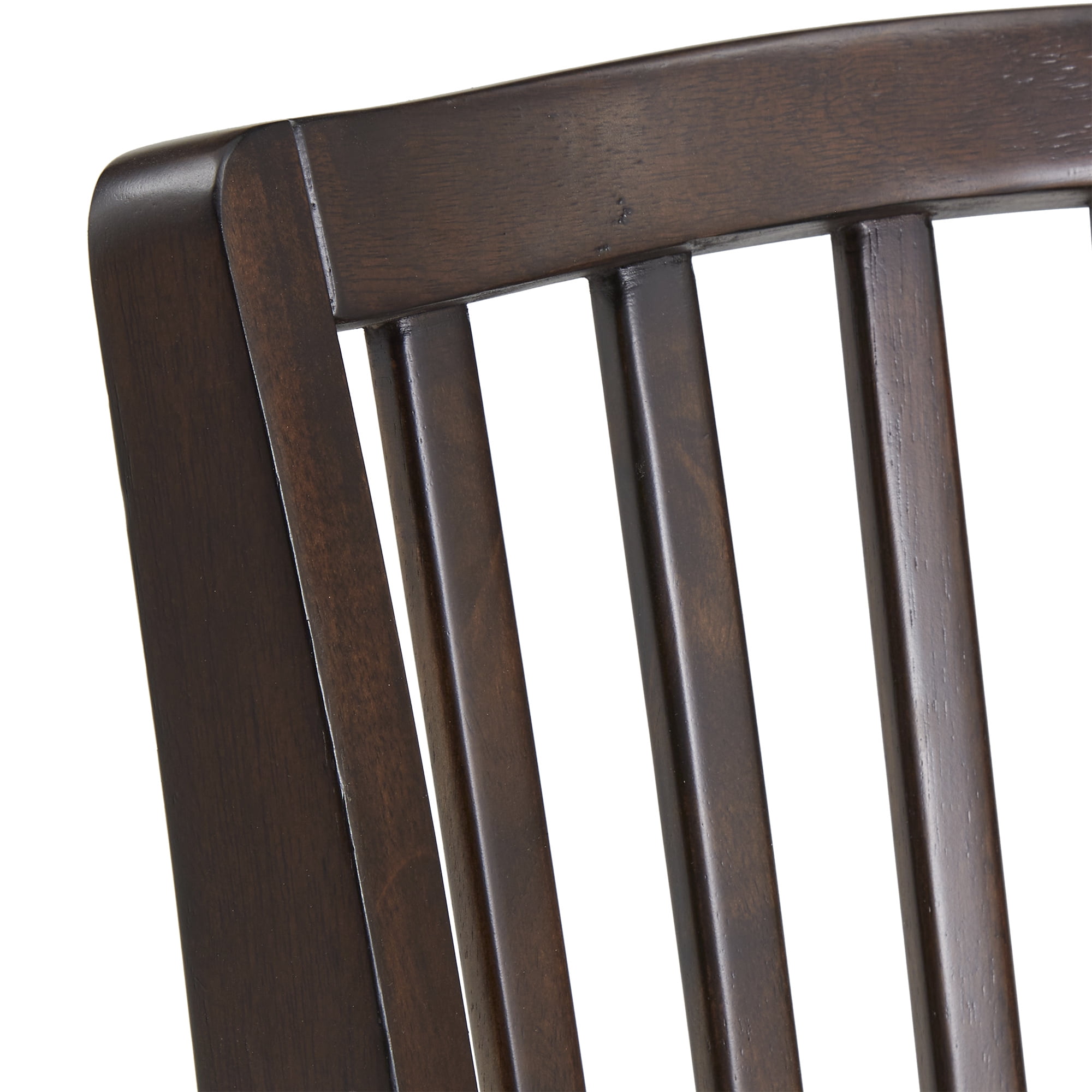 Weston Home Haas Wood Swivel Bar Height Stool, Dark Cherry/Black - Image 2