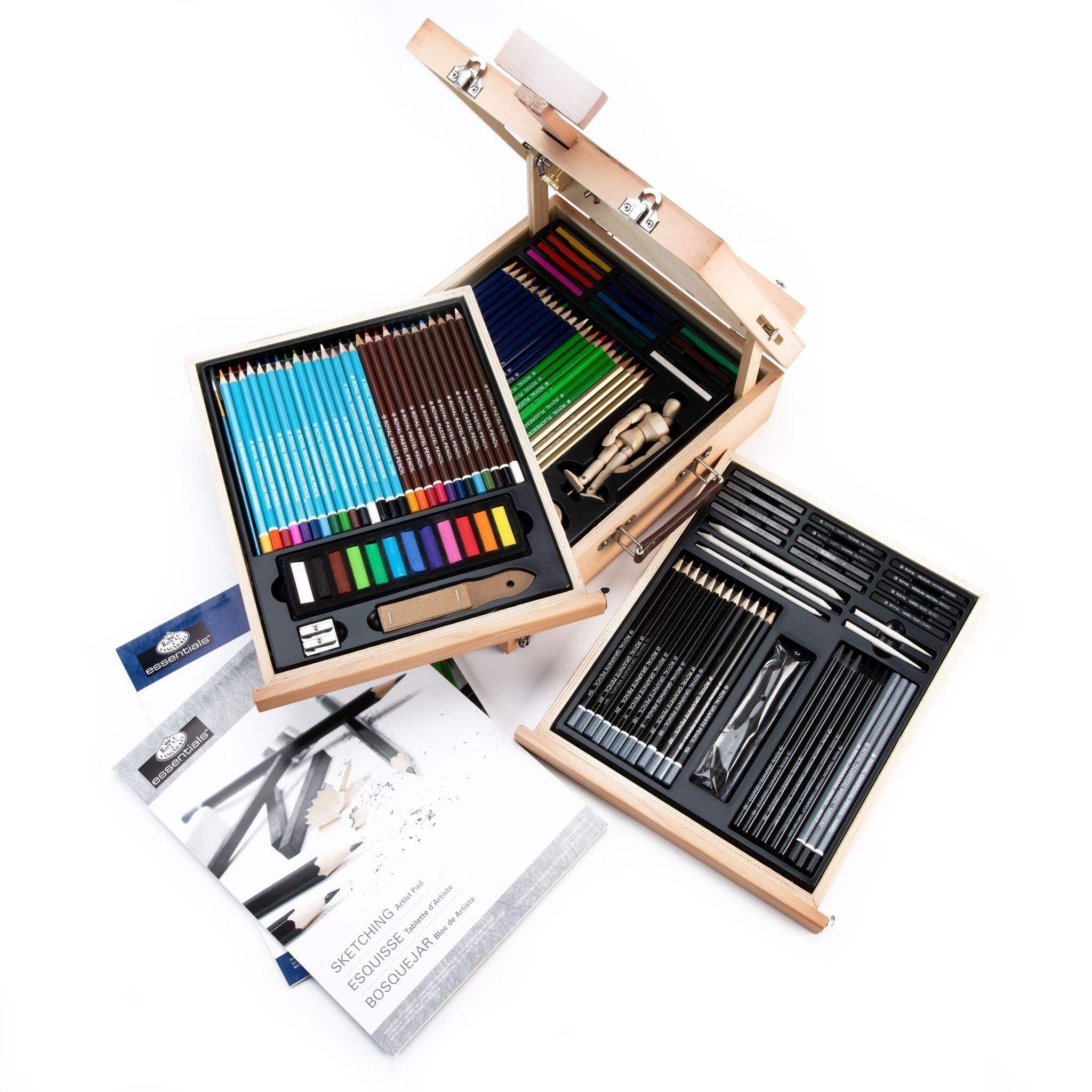 Royal & Langnickel Sketch and Draw Box Easel Art Set, 152pc - Image 6