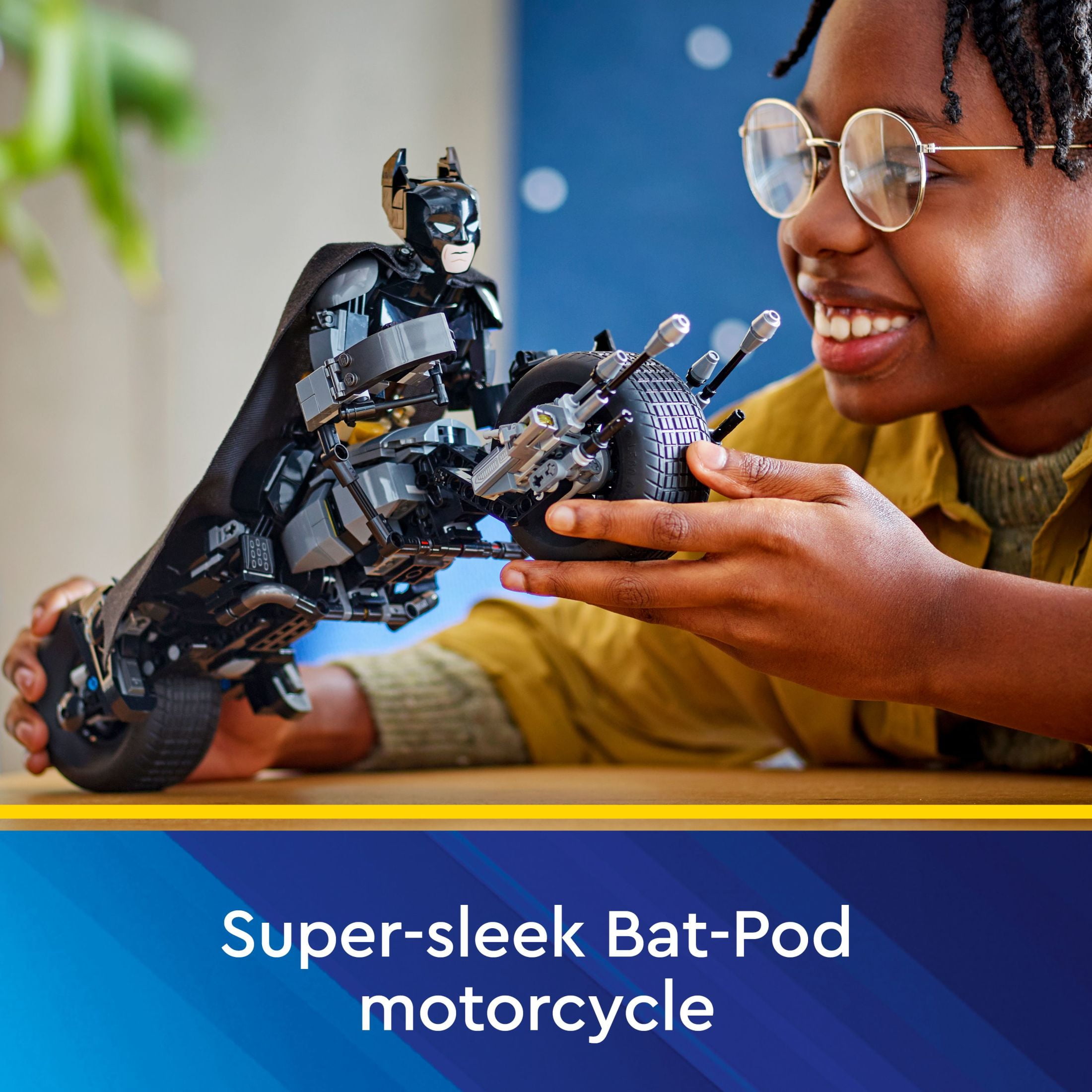 LEGO DC Batman: Batman Construction Figure & Bat-Pod Bike, The Dark Knight Action Figure and Motorcycle, Superhero Toy Gift for Kids, 76273 - Image 5