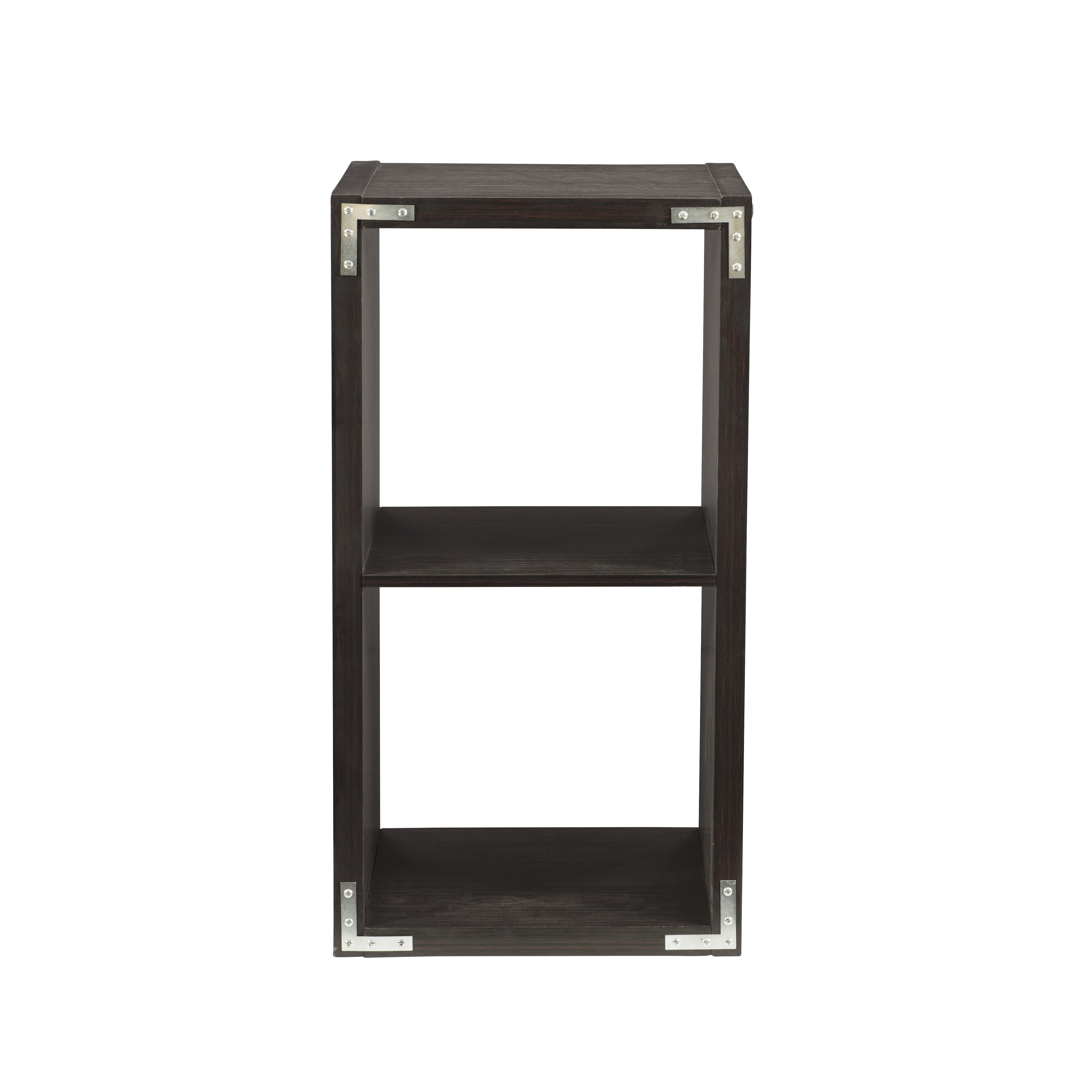 Linon Duhon 2-Cubby Storage Cabinet, Espresso - Image 3
