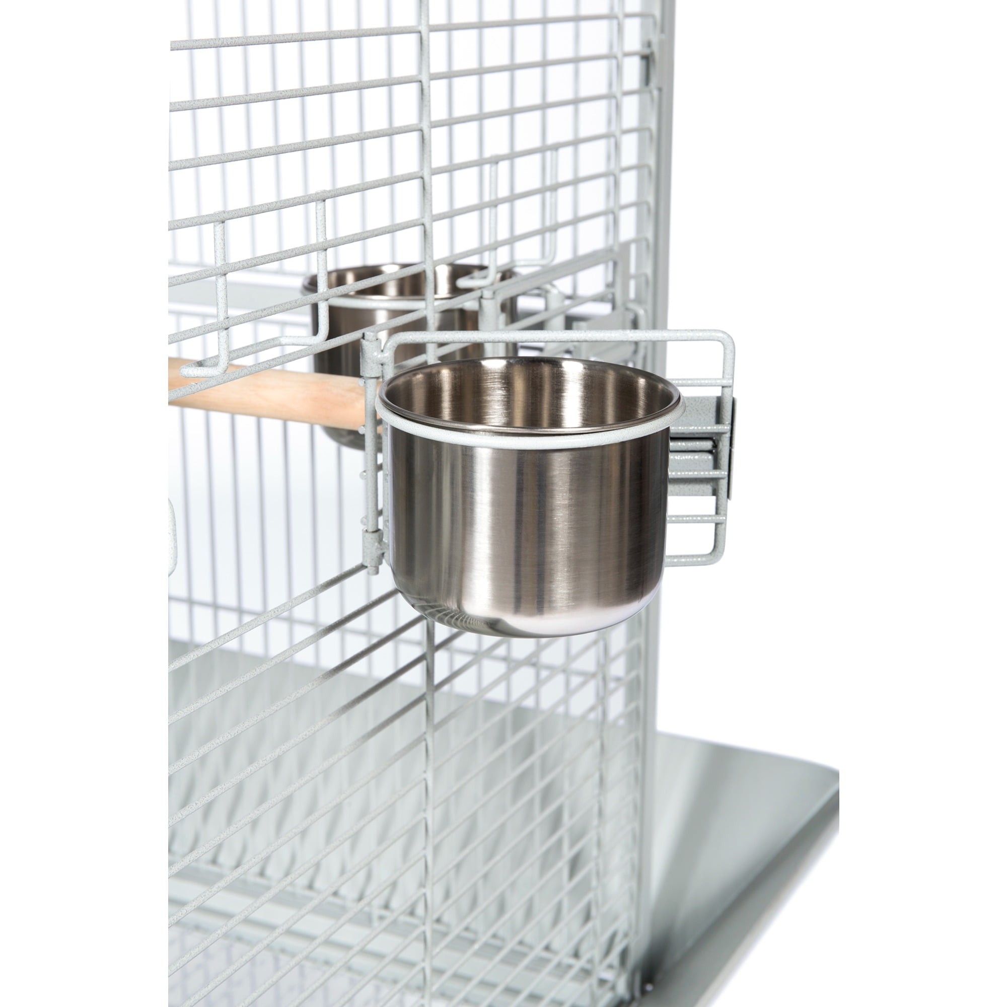 Prevue Pet Products Select Wrought Iron Parrot Bird Cage 24x20x60", Pewter - Image 2