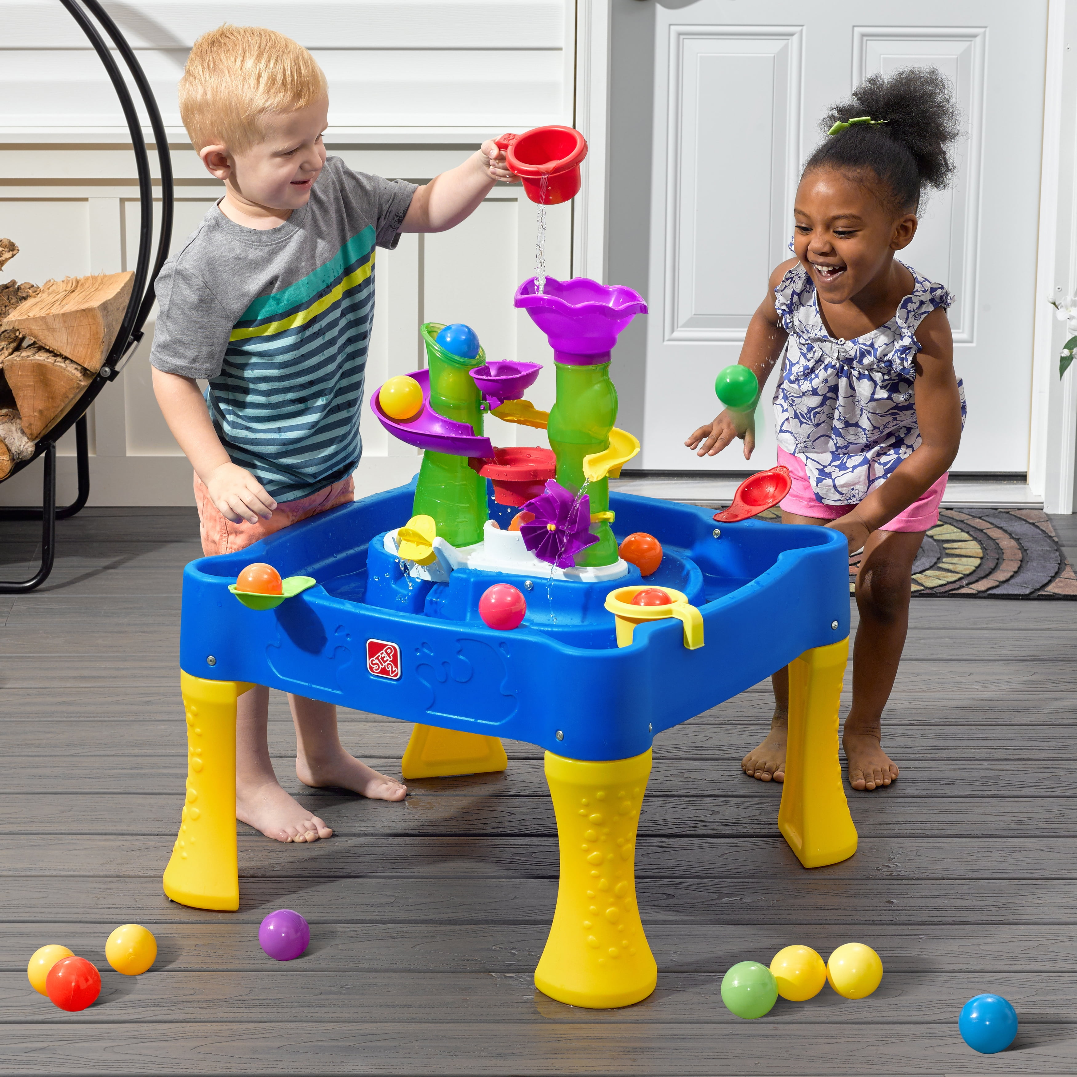 Step2 Rise and Fall Toddler Blue Water & Ball Table - Image 2