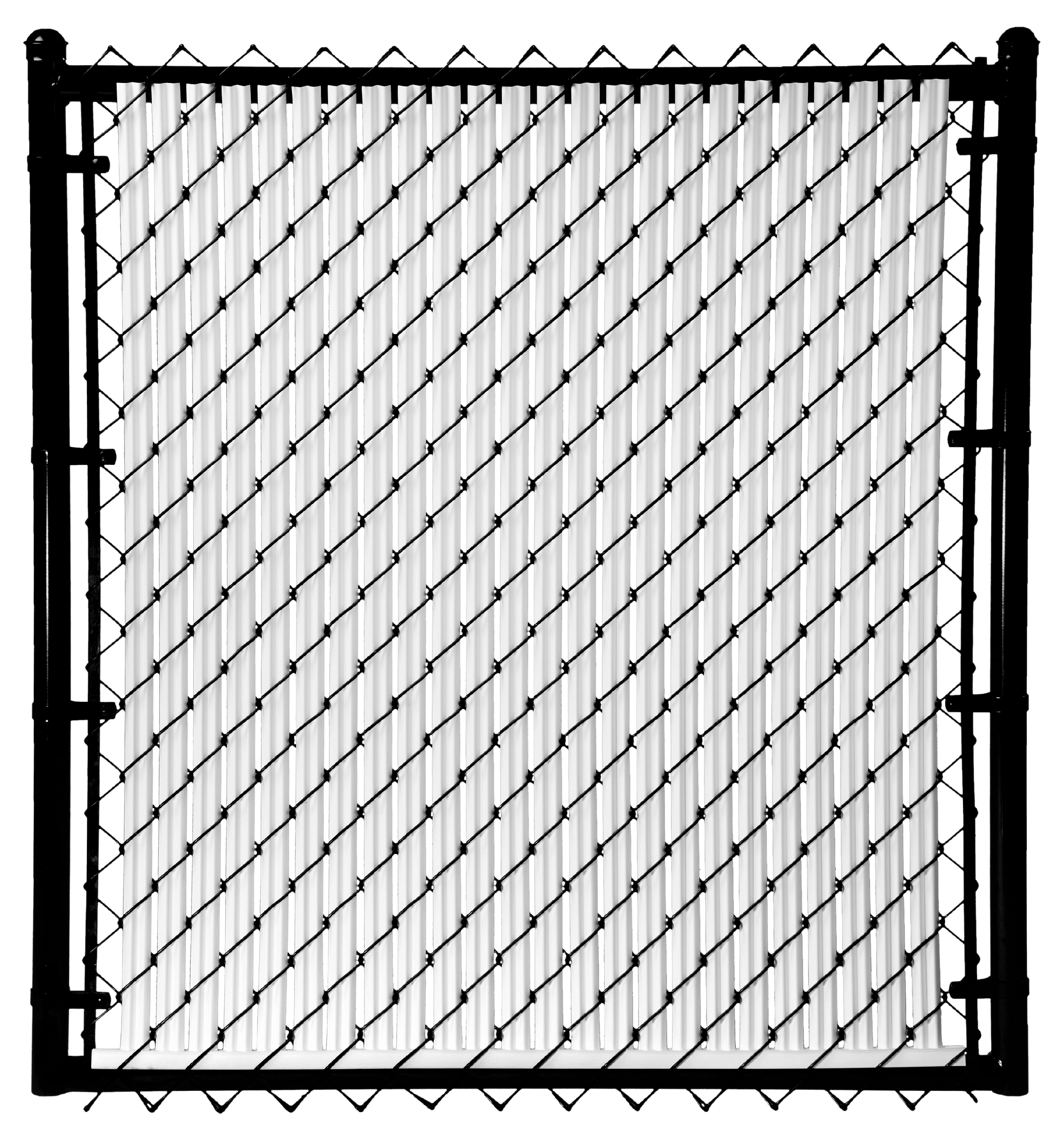 White 6ft Ridged Slat for Chain Link Fence - Image 3