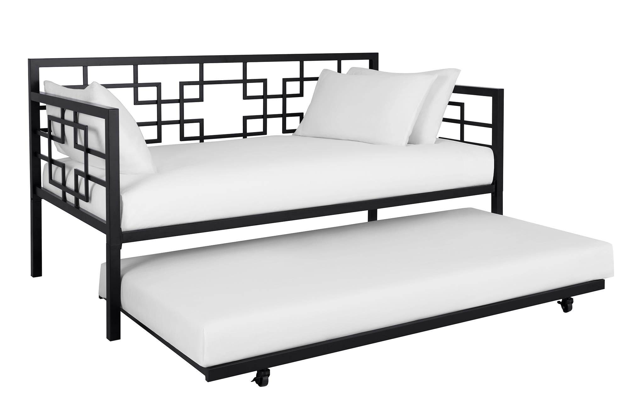 Better Homes & Gardens Metal Twin Daybed with Twin Trundle, Black - Image 11