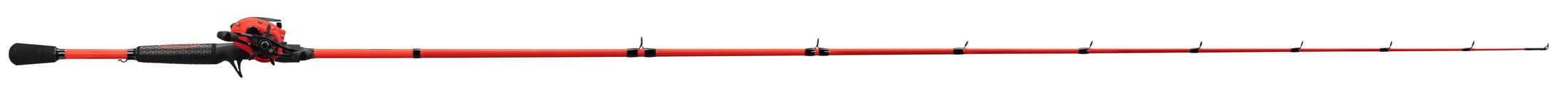 Lew's Mach Smash Baitcast Reel and Fishing Rod Combo, 7-Foot 2-Inch Medium-Heavy Power Rod, Right-Hand Retrieve, Red/Black - Image 5