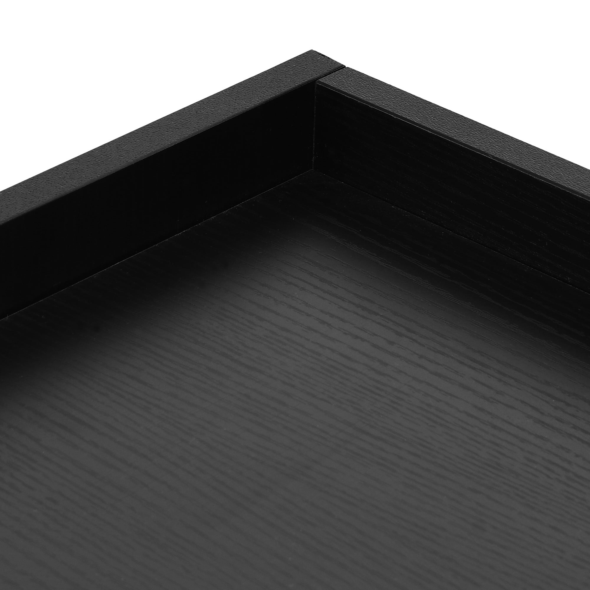 DEXTRUS Record Player Turntable Stand with Power Outlets and LED Lights, Holds 150-200 Albums, Black - Image 2