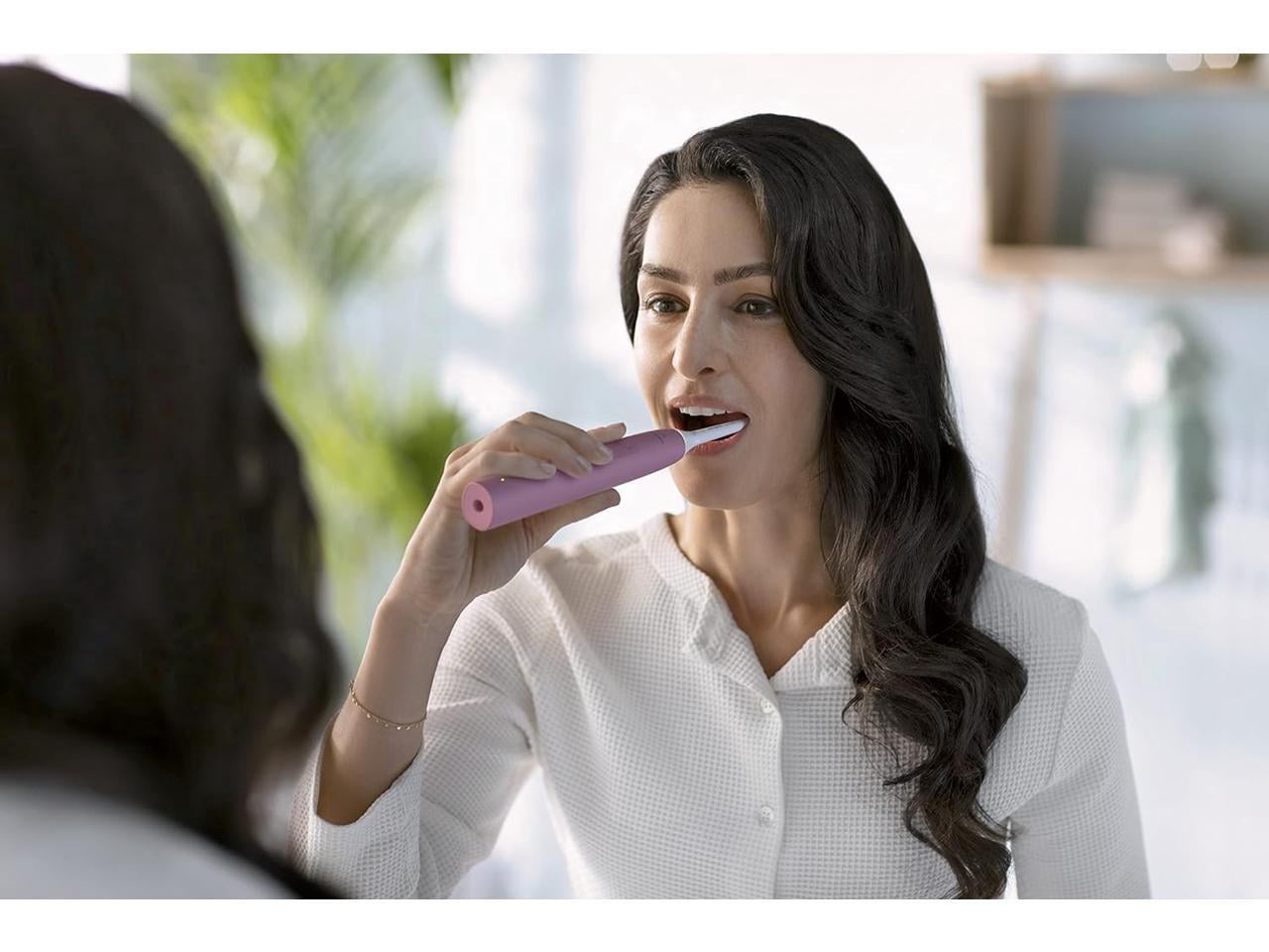 Philips Sonicare 4100 Power Toothbrush, Rechargeable Electric Toothbrush with Pressure Sensor, Deep Pink (HX3681/26) - Image 4