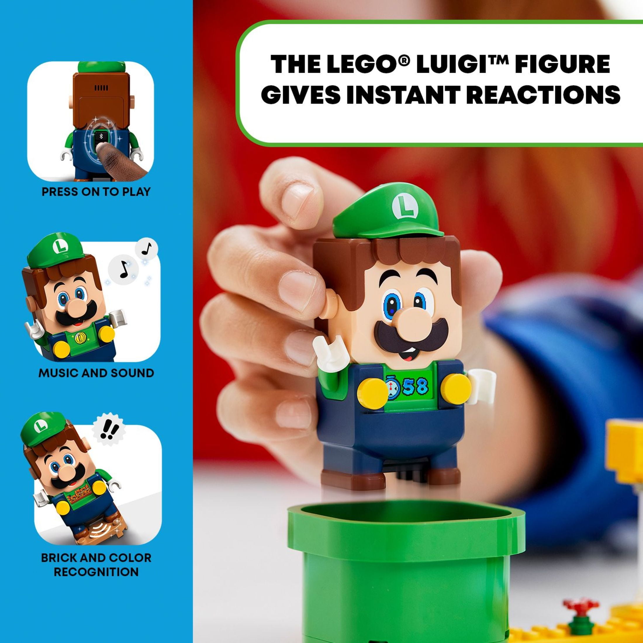 LEGO Super Mario Adventures with Luigi Starter Course 71387 Building Toy Playset (280 Pieces) - Image 6