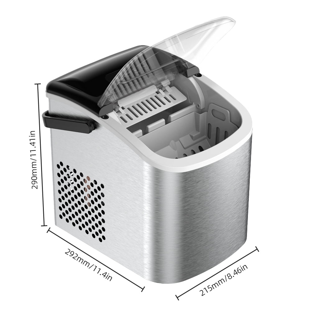 Portable Countertop Ice Maker, Self-Cleaning Ice Maker Machine with Ice Scoop & Basket for Home, Party, Camping, 26Lbs/24H - Image 7