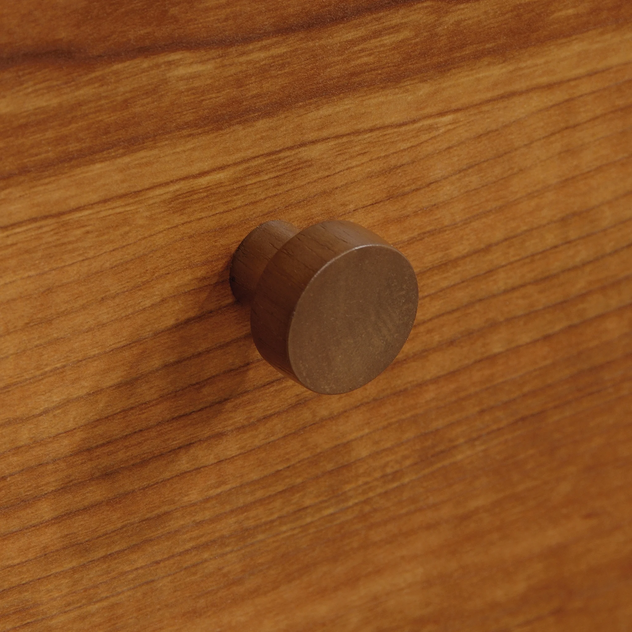 Sauder Union Plain Single Pedestal Desk, Prairie Cherry Finish - Image 11