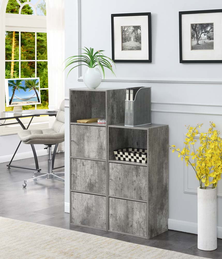 Convenience Concepts Xtra Storage 3 Door Cabinet with Shelf, Faux Birch - Image 4