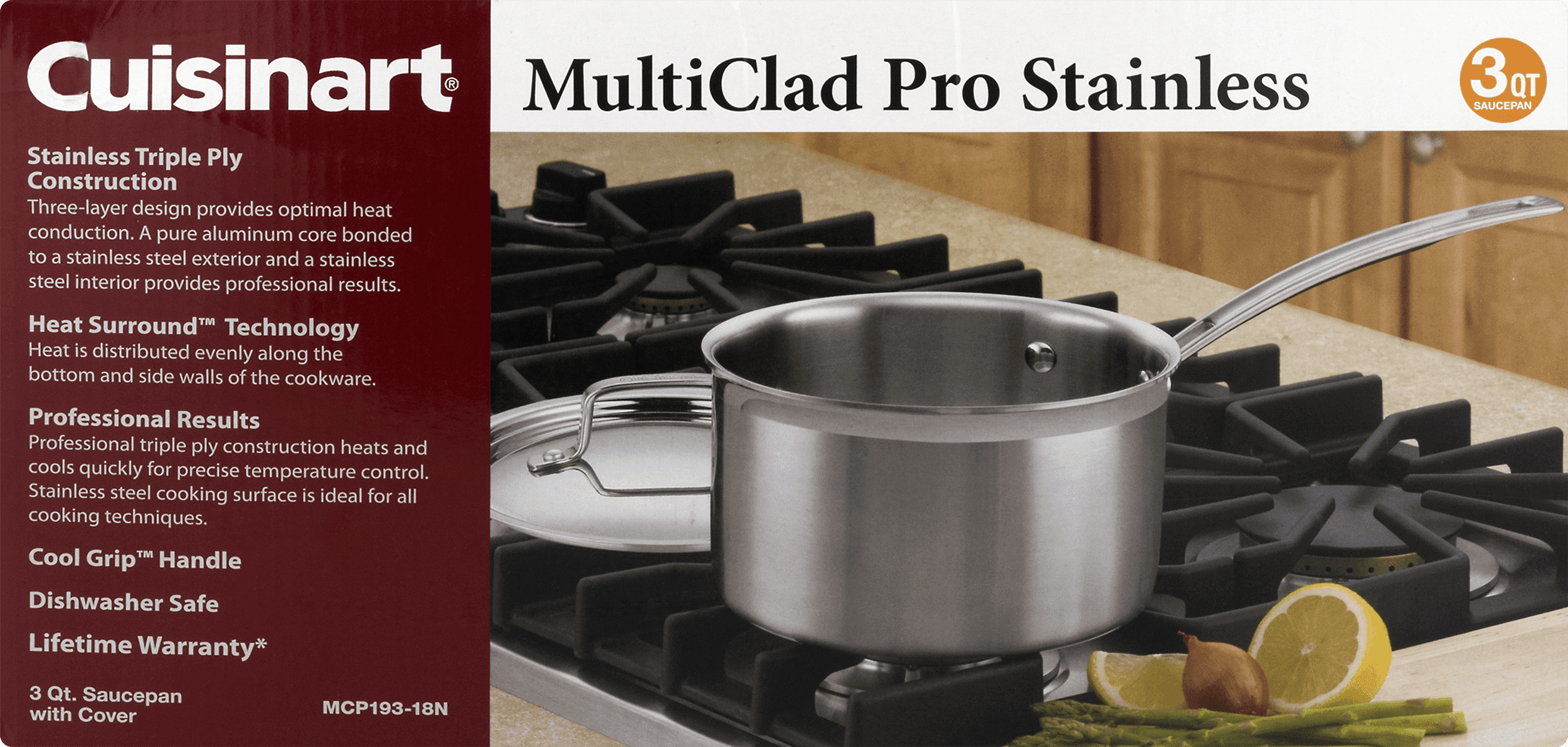 Cuisinart MultiClad Pro Triple Ply Stainless 3-Quart Saucepan - Image 5