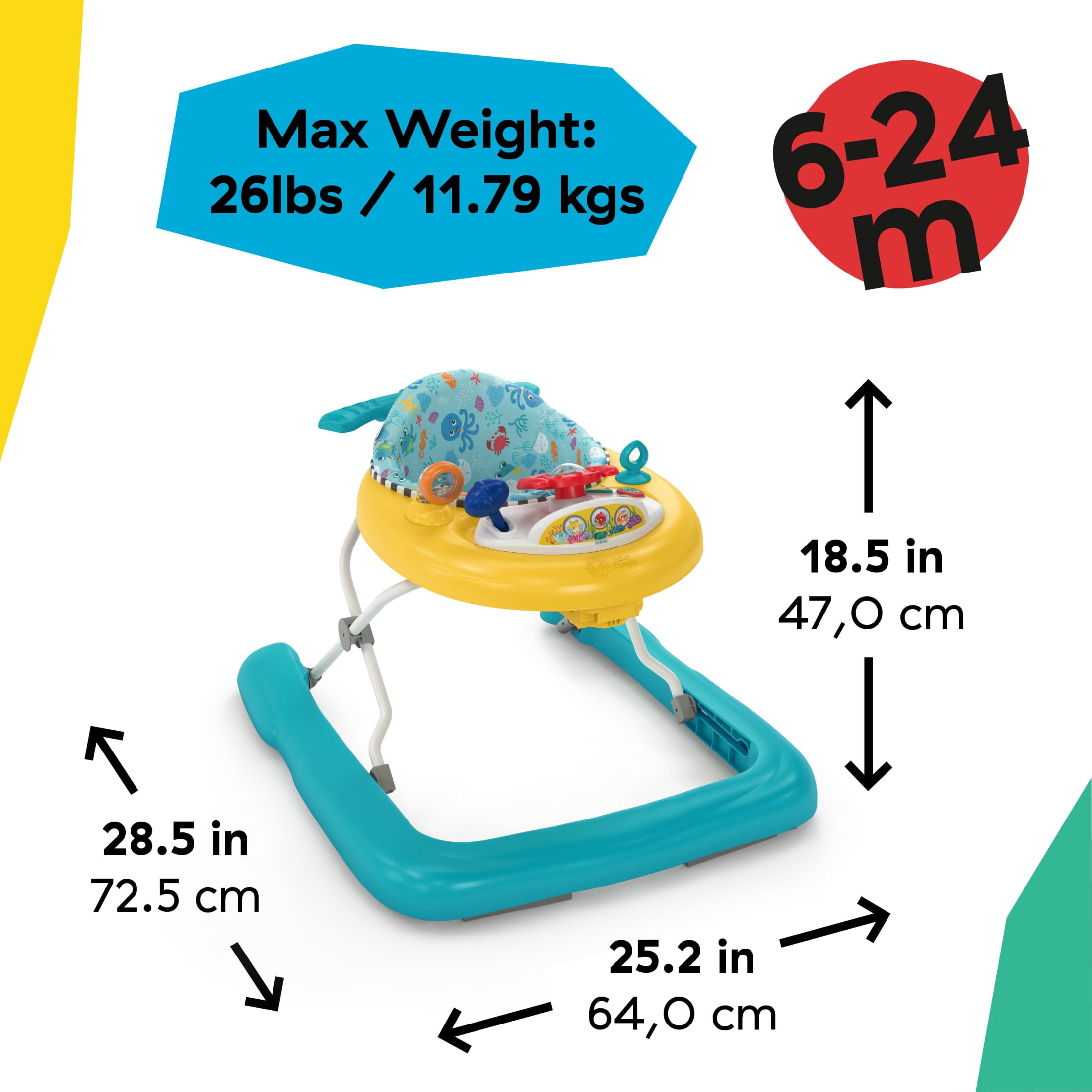 Baby Einstein Ocean Explorers 3-in-1 Submarine Walker, Unisex, Infants 6 Months+, Dive & Discover - Image 7