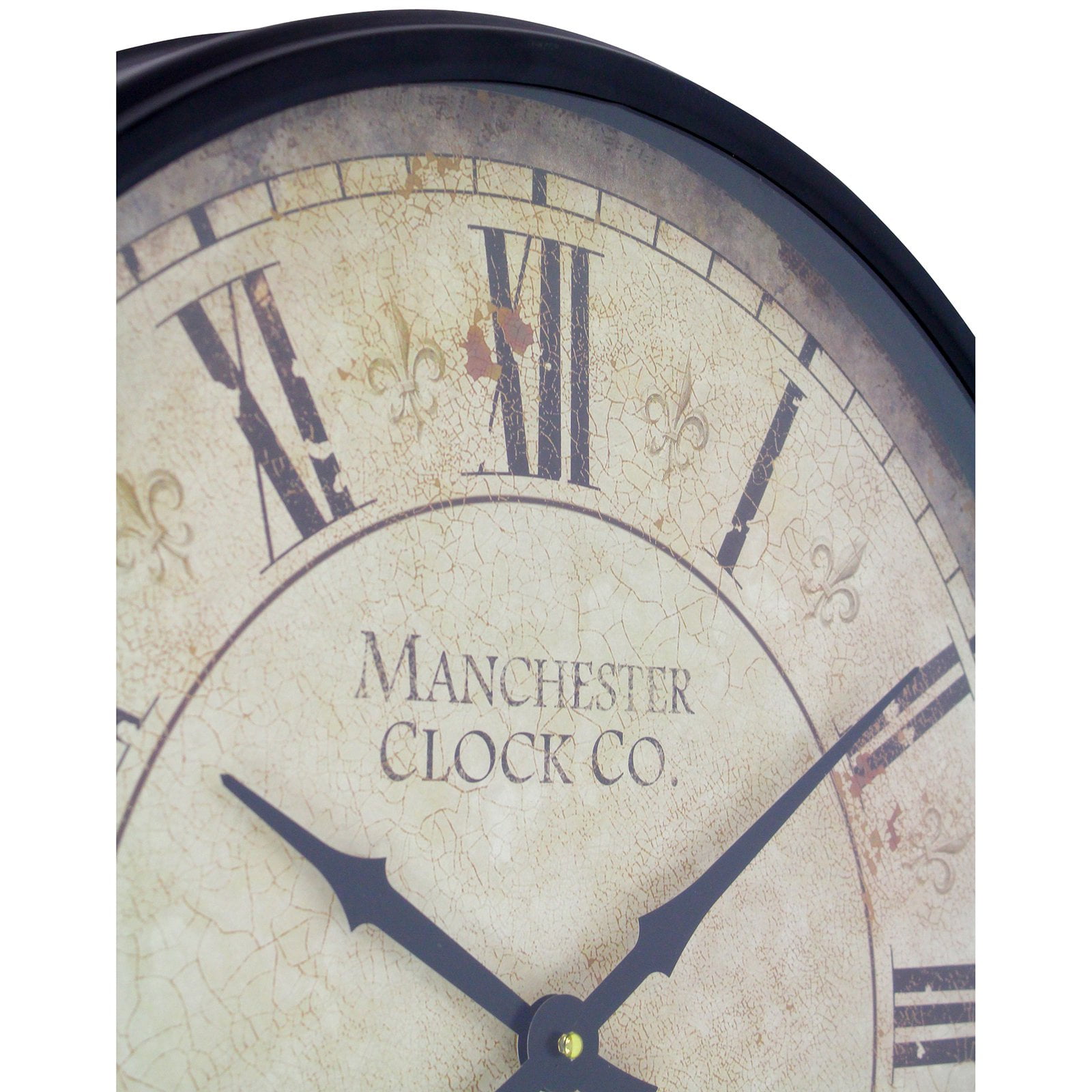 Aspire 12” Quartz Layla Decorative Round Wall Clock with Antique Roman Numerals - Image 6