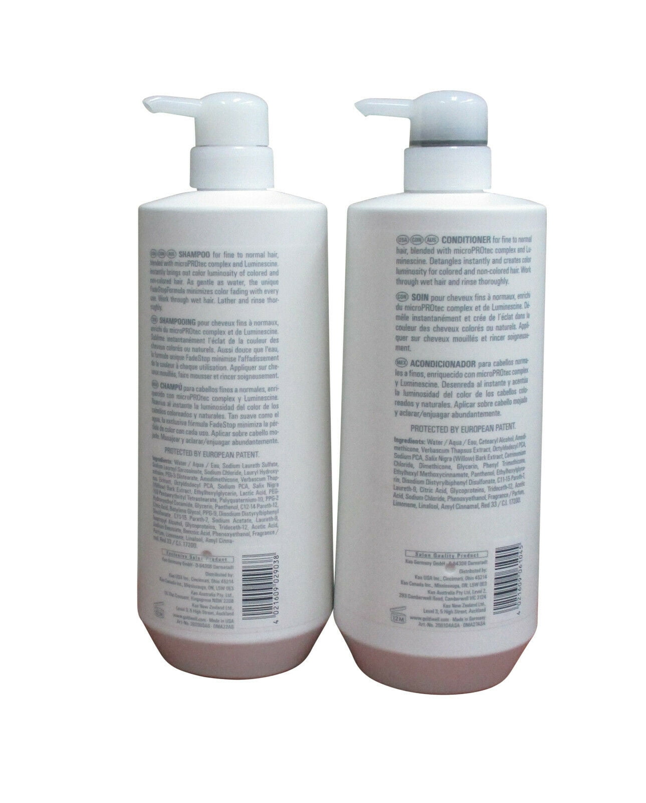 Goldwell Dualsenses Color Brilliance Shampoo and Conditioner Duo FadeS top Vibrant Protection 33.8oz - Image 2