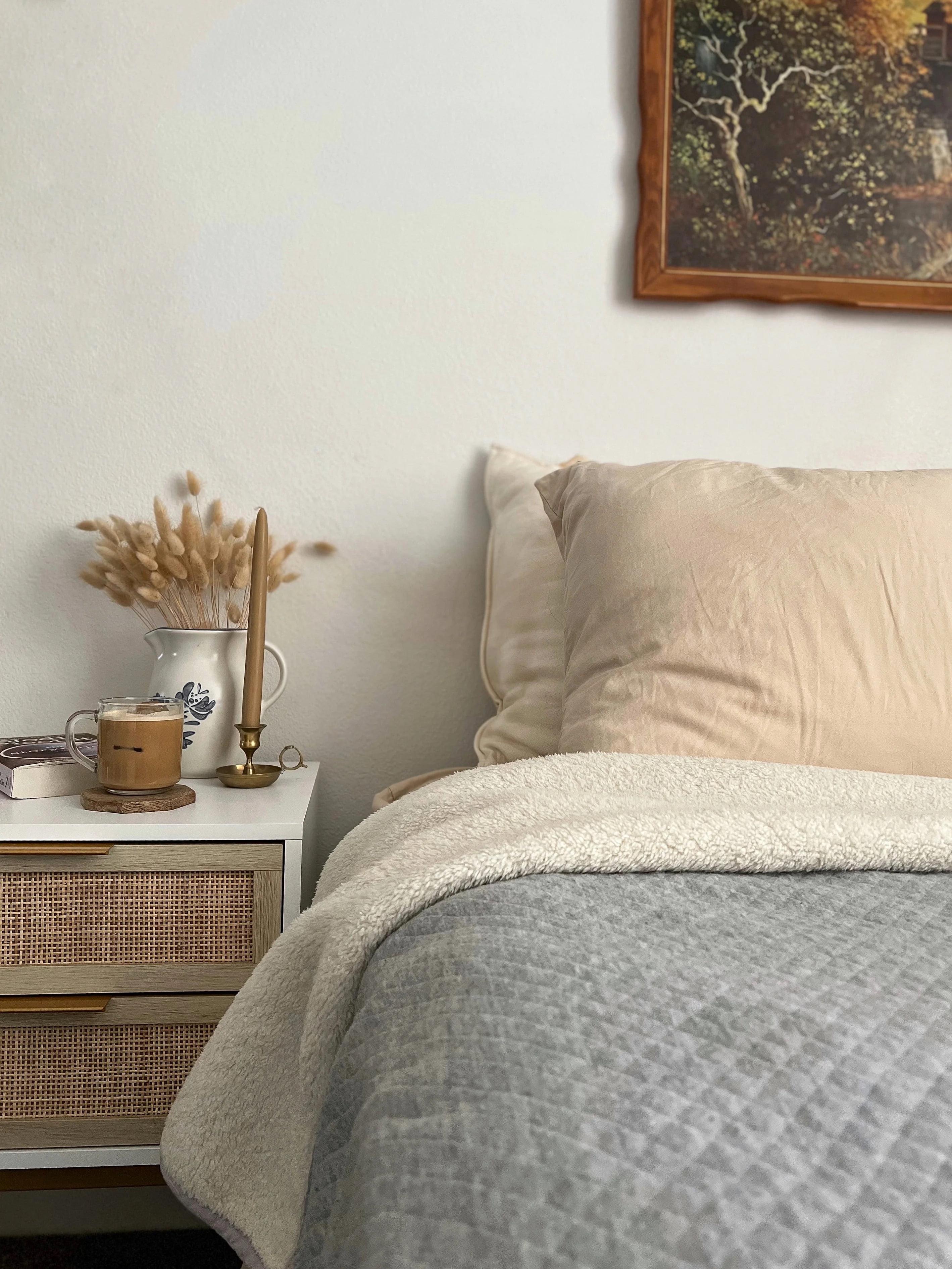 Nathan James Andrew Side Table with 2 Drawers, White/Gold - Image 5