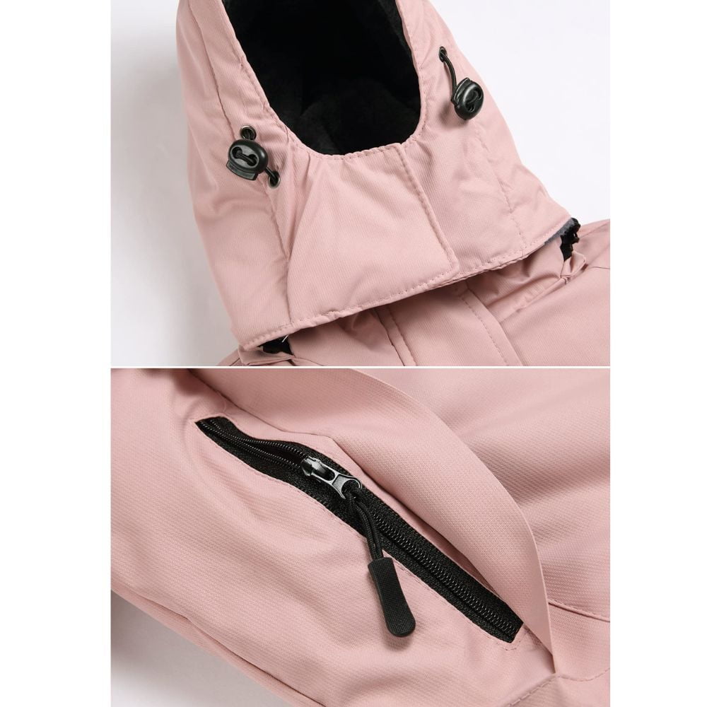 Keevoom Girls Waterproof Ski Jacket Kids Winter Warm Snow Coat Hood Fleece Raincoats - Image 4