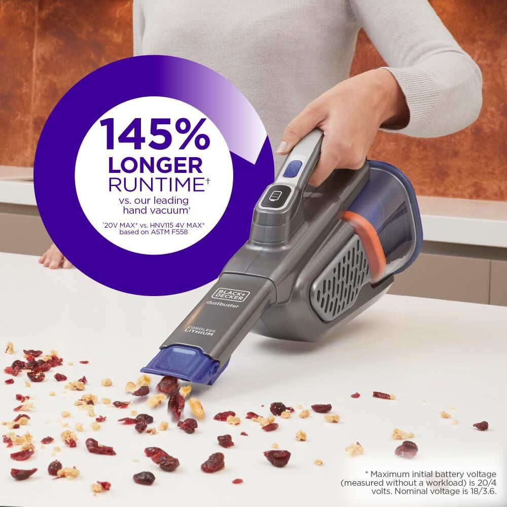 BLACK+DECKER dustbuster furbuster AdvanceClean+ Cordless Pet Handheld Vacuum, HHVK515JP07 - Image 19