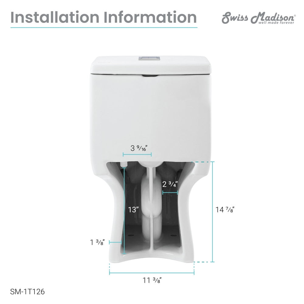 Daxton One-Piece Elongated Dual-Flush Toilet 1.1/1.6 gpf - Image 12
